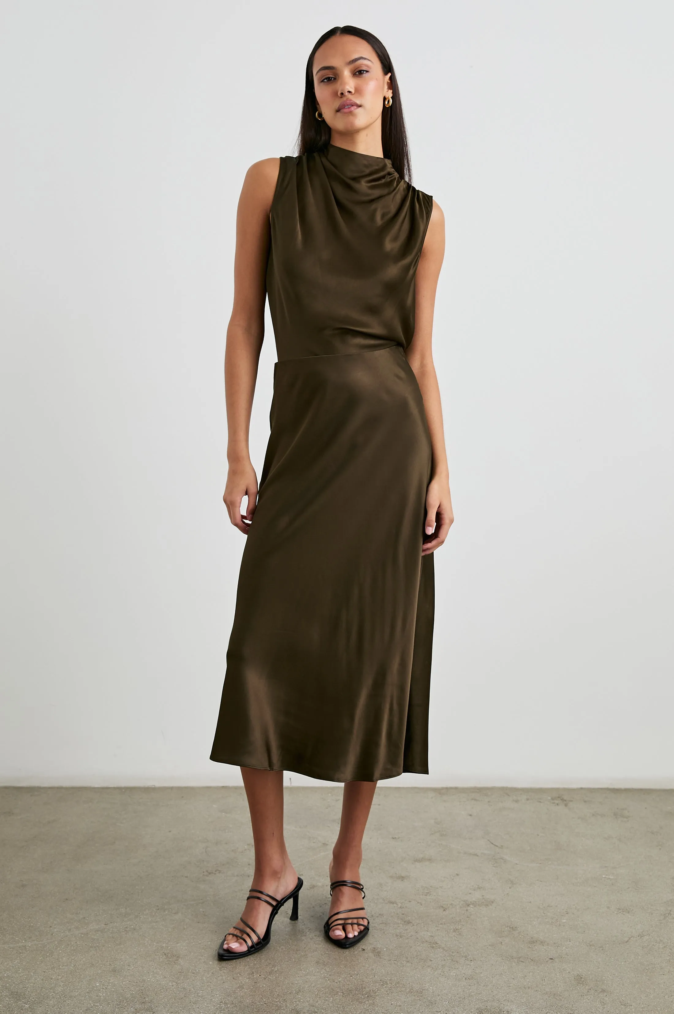 KALEEN TOP - DARK MOSS Rails