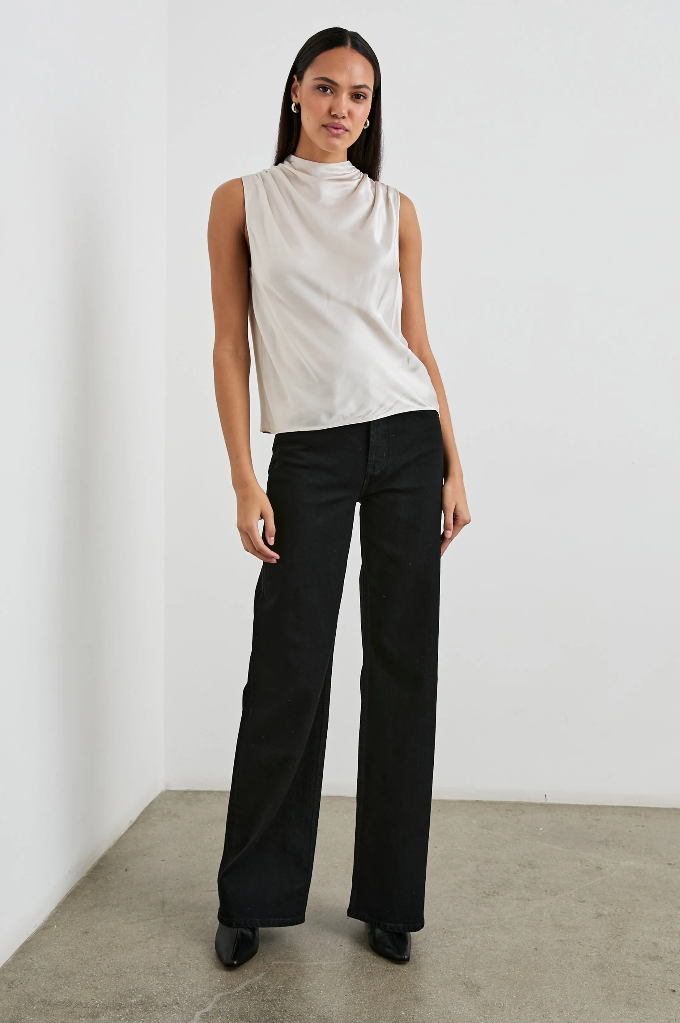 KALEEN TOP - IVORY Rails