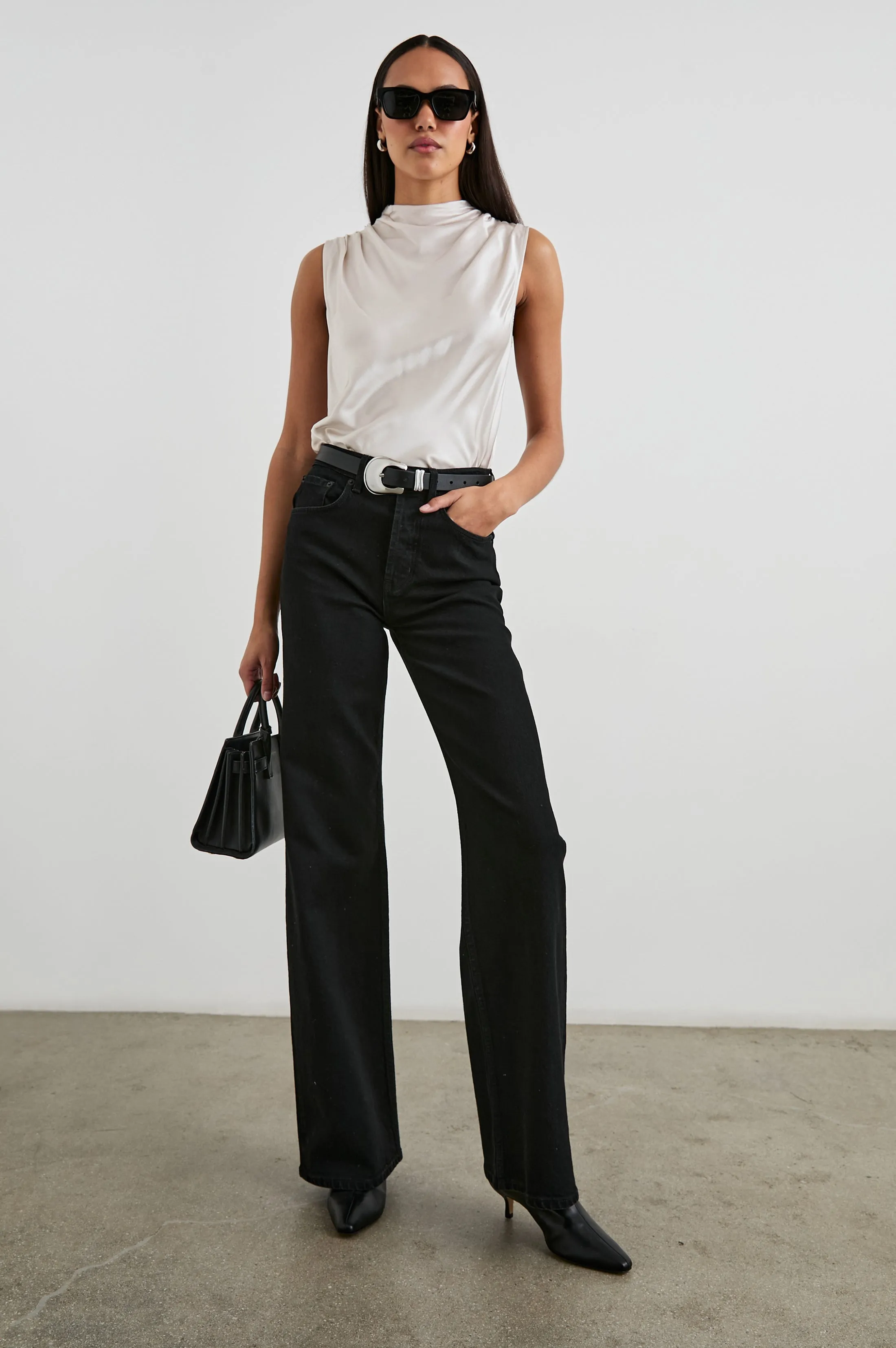 KALEEN TOP - IVORY Rails