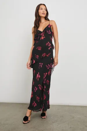 KARISELLE DRESS - DARK AZALEA Rails