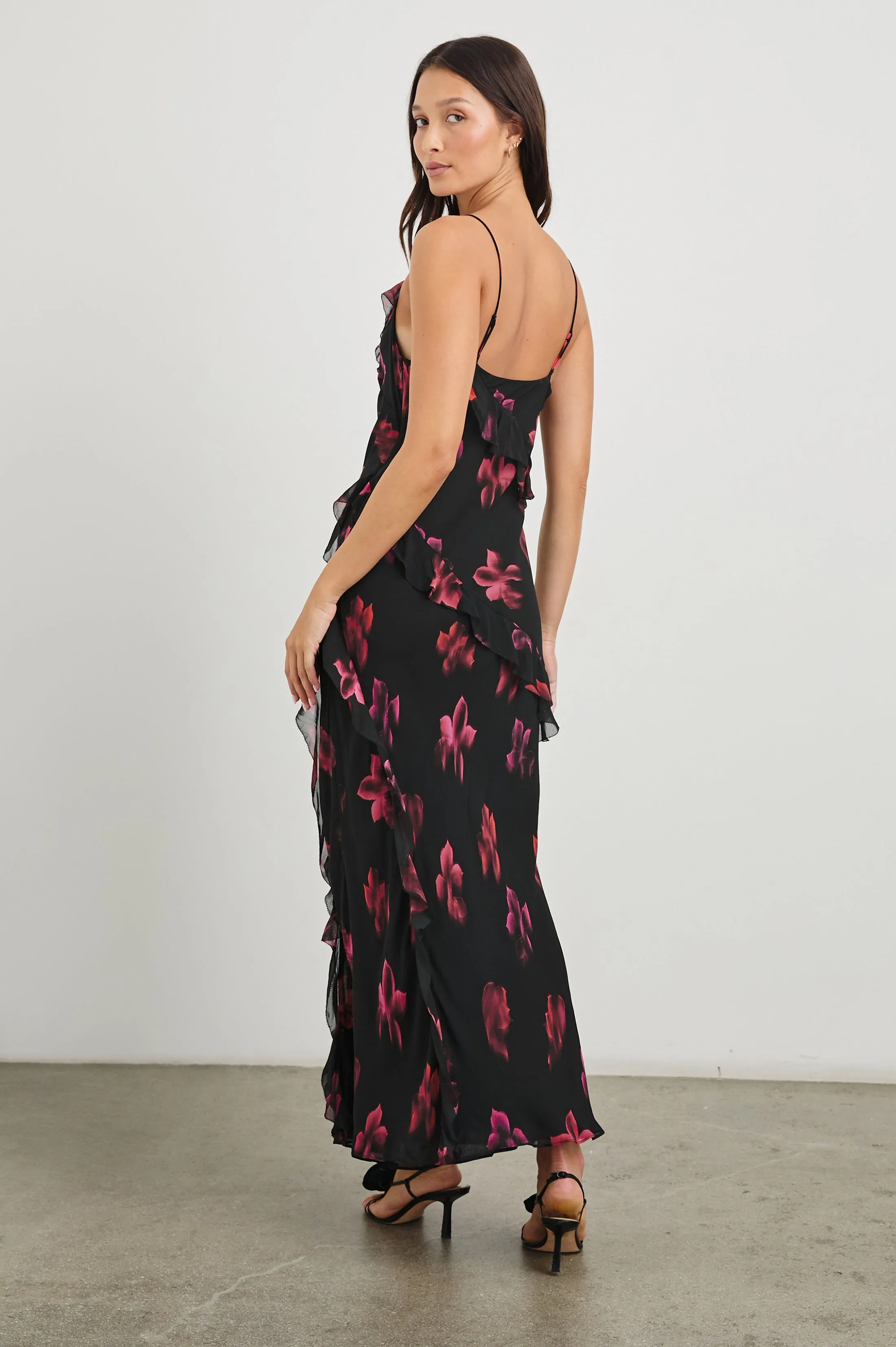 KARISELLE DRESS - DARK AZALEA Rails