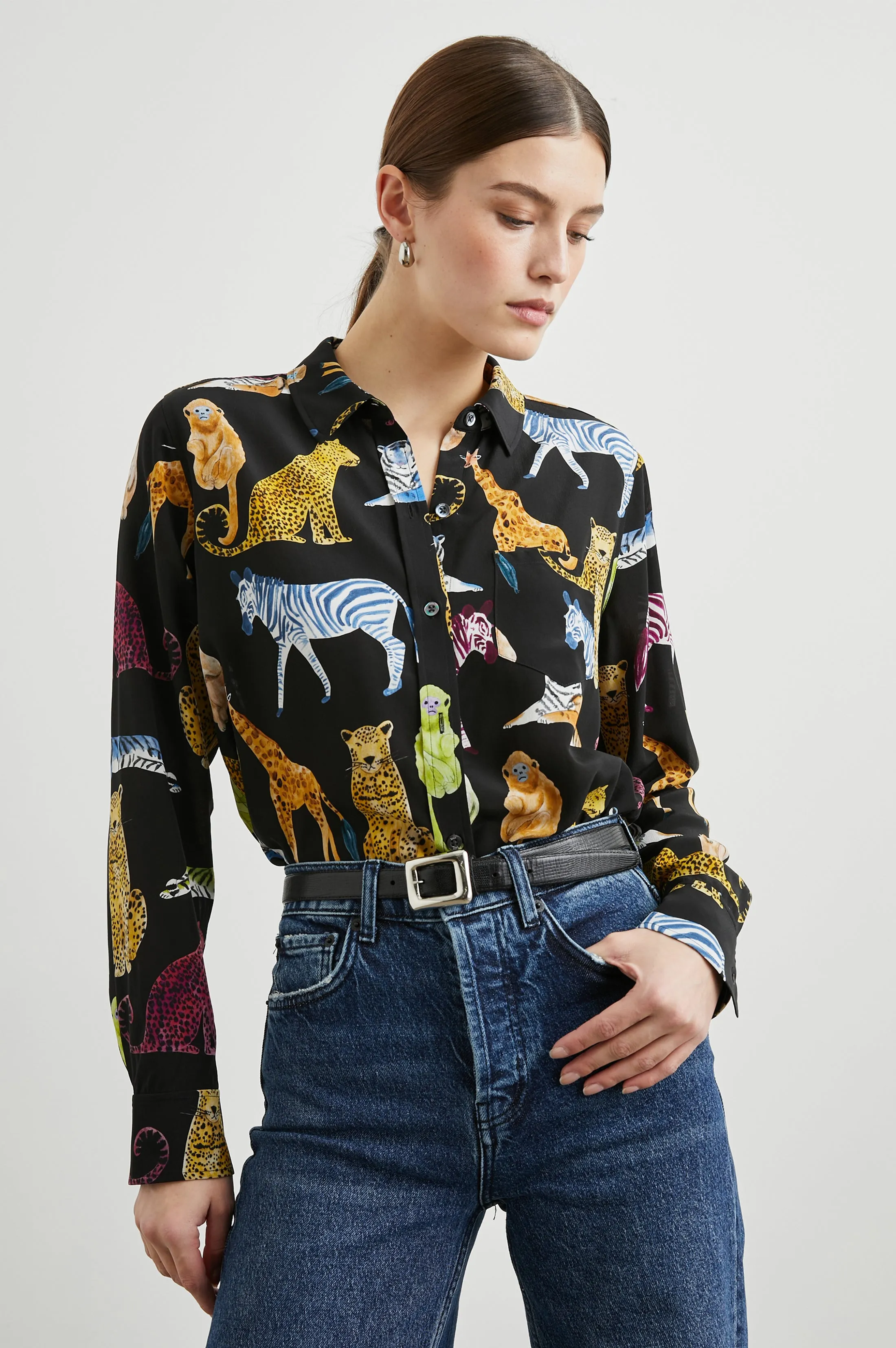 KATE SHIRT - ILLUSTRATED ANIMALS Rails