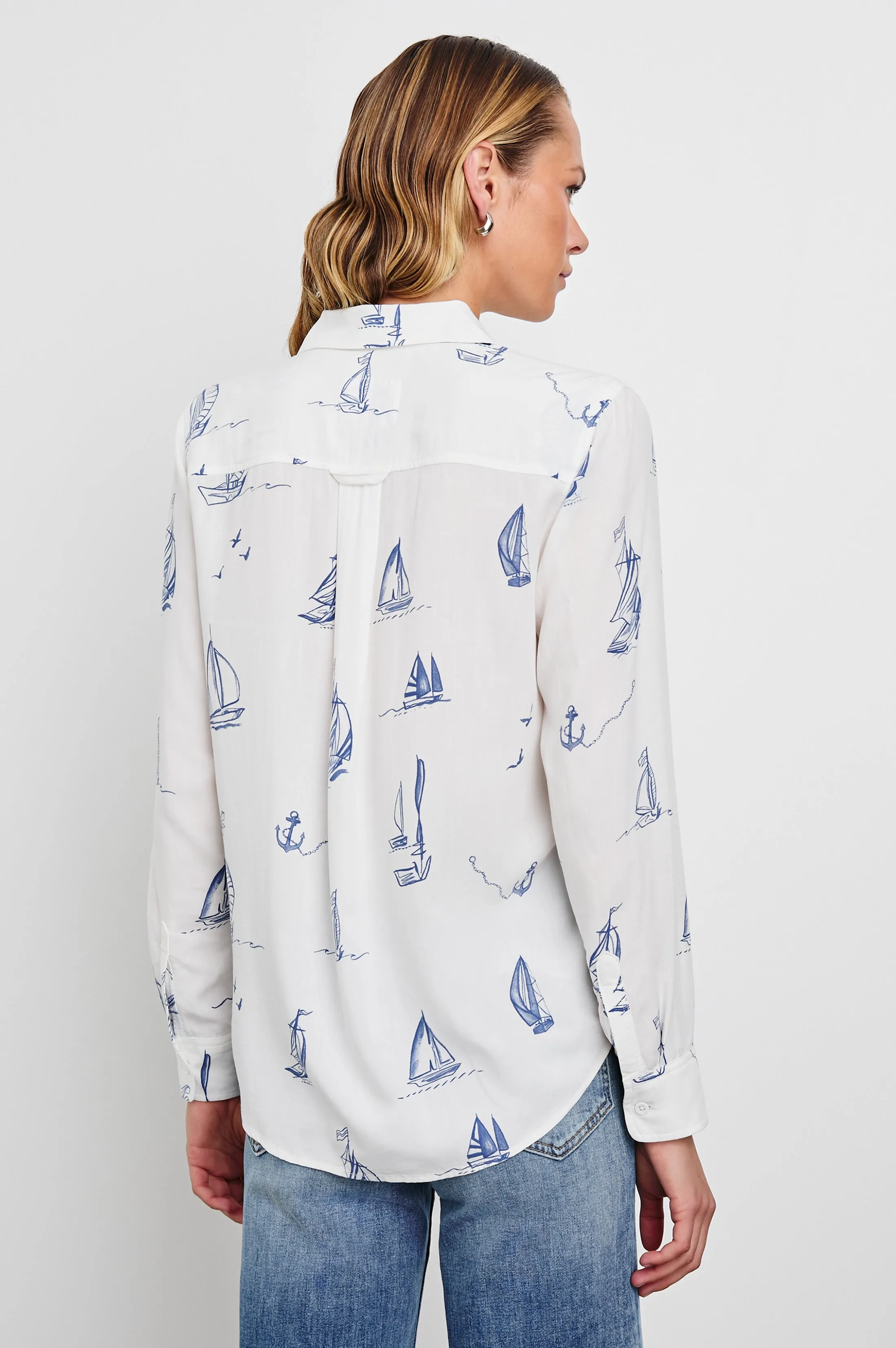 KATHRYN SHIRT - SAILBOATS Rails