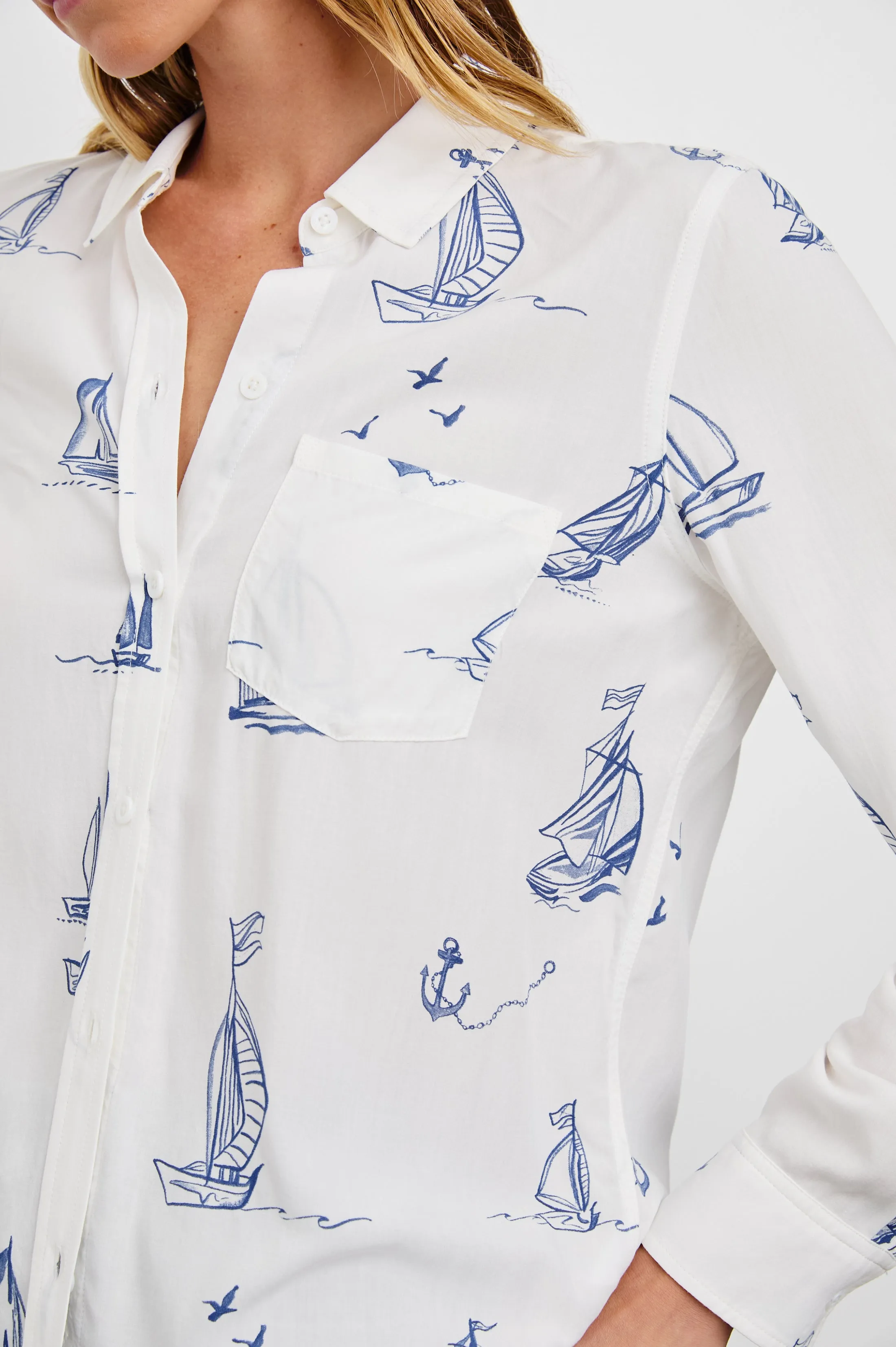 KATHRYN SHIRT - SAILBOATS Rails