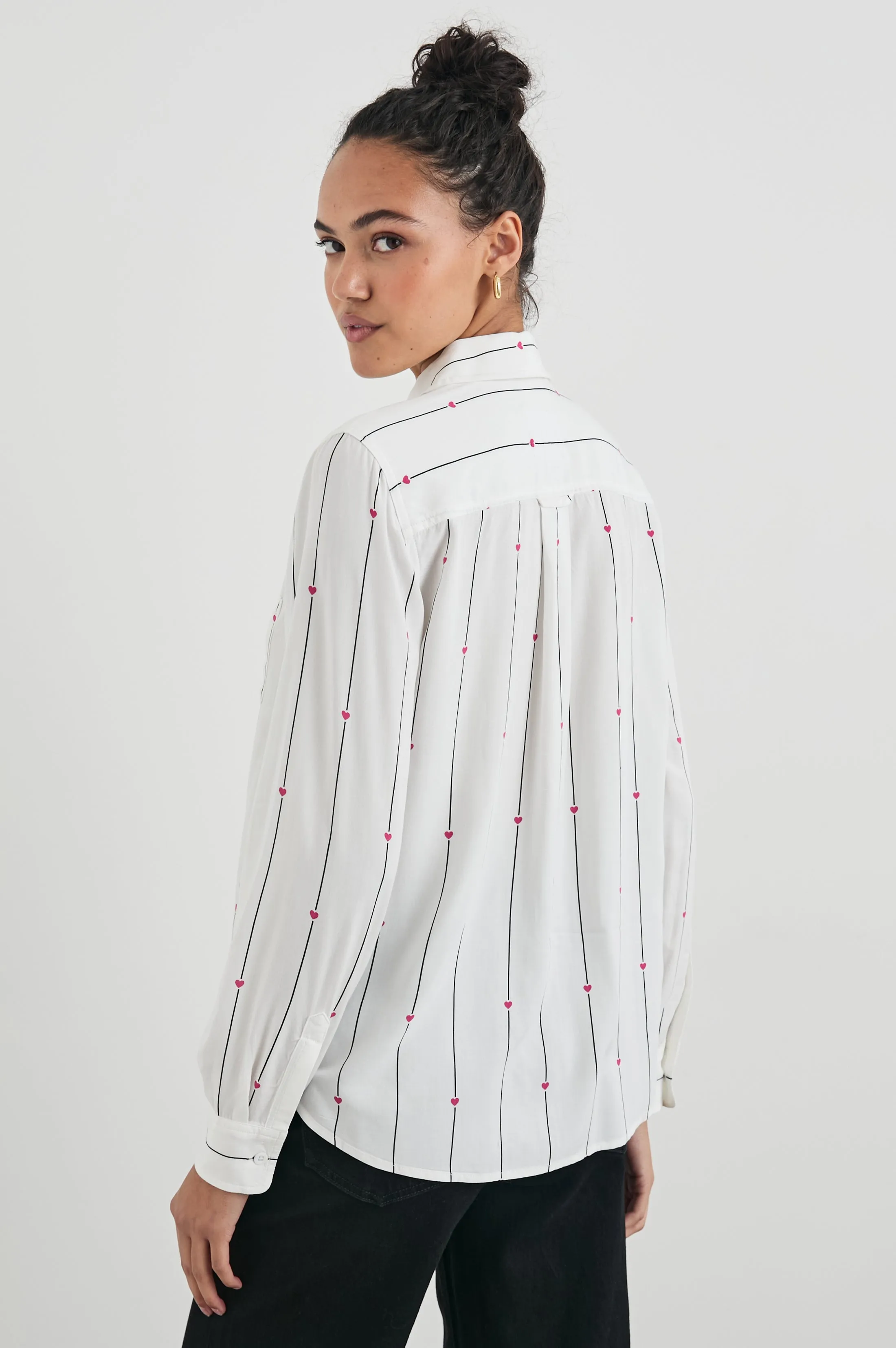 KATHRYN SHIRT - STRIPED HEARTS Rails