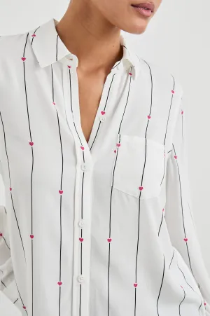 KATHRYN SHIRT - STRIPED HEARTS Rails