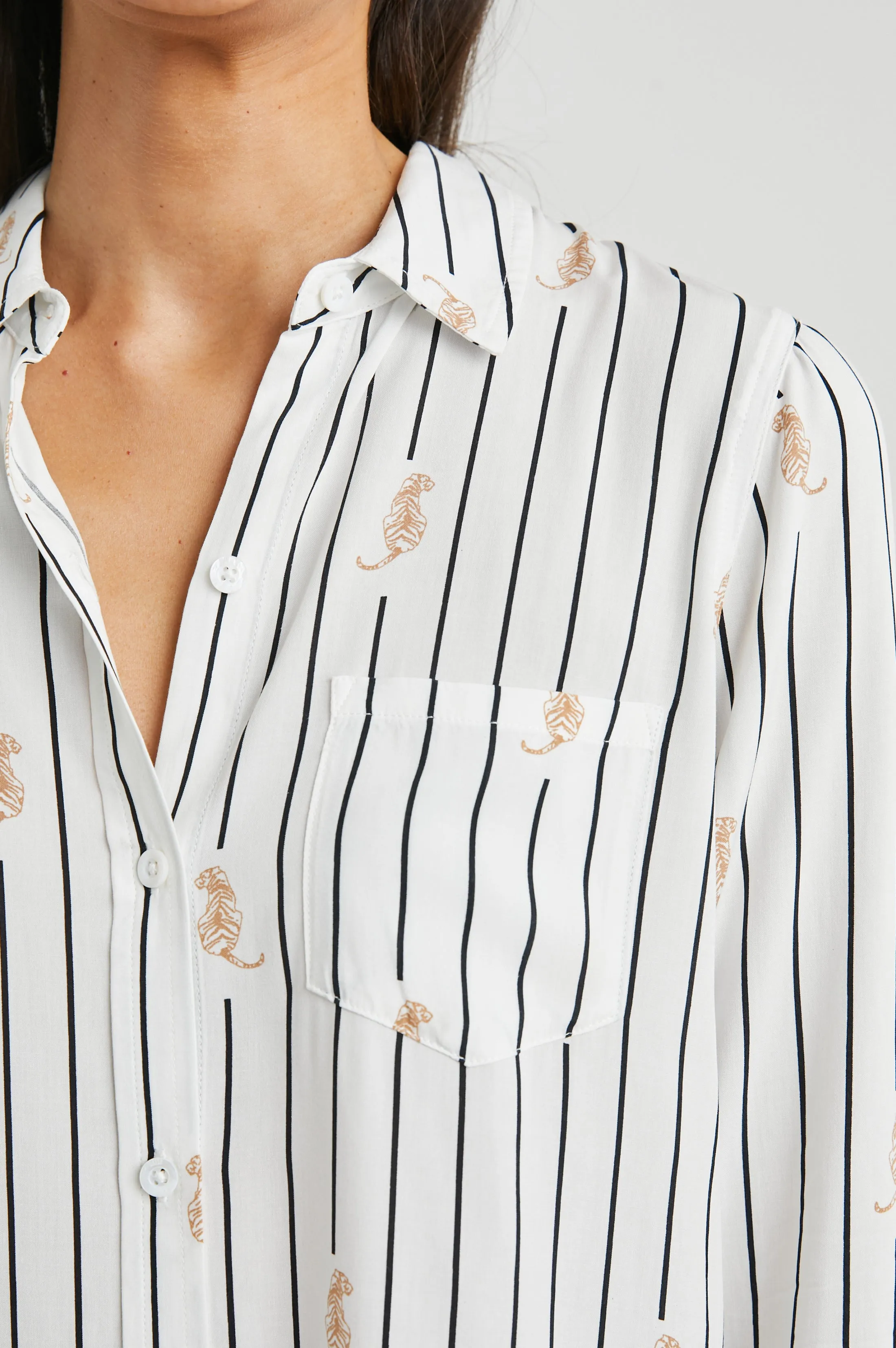 KATHRYN SHIRT - STRIPED TIGERS Rails