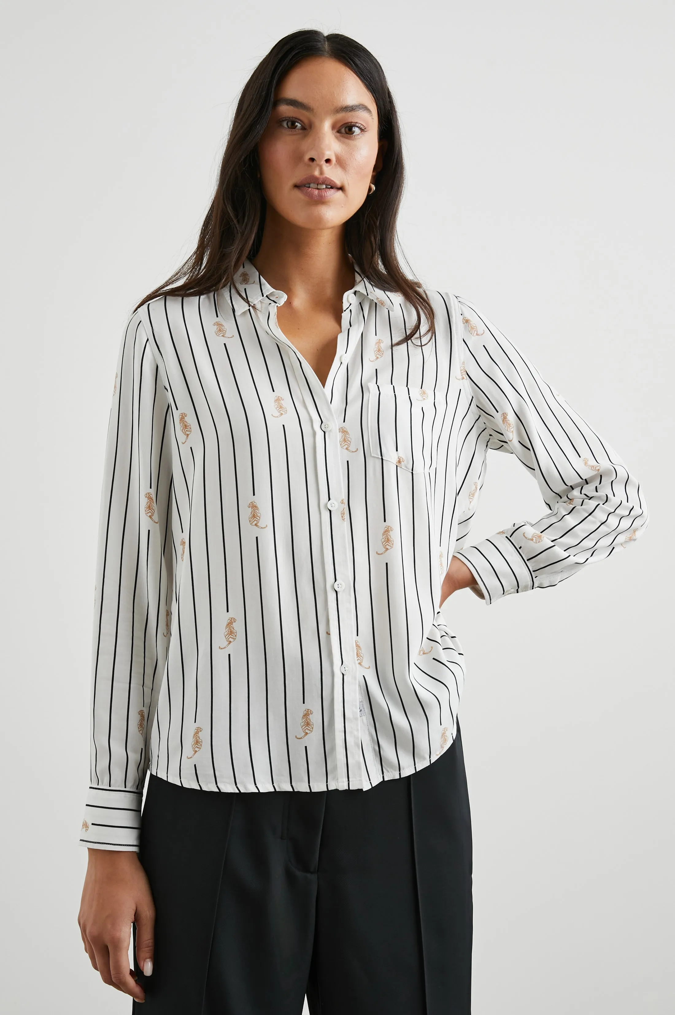 KATHRYN SHIRT - STRIPED TIGERS Rails