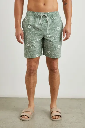 KIAN SWIM SHORT - JAPANESE STENCIL FATIGUE Rails