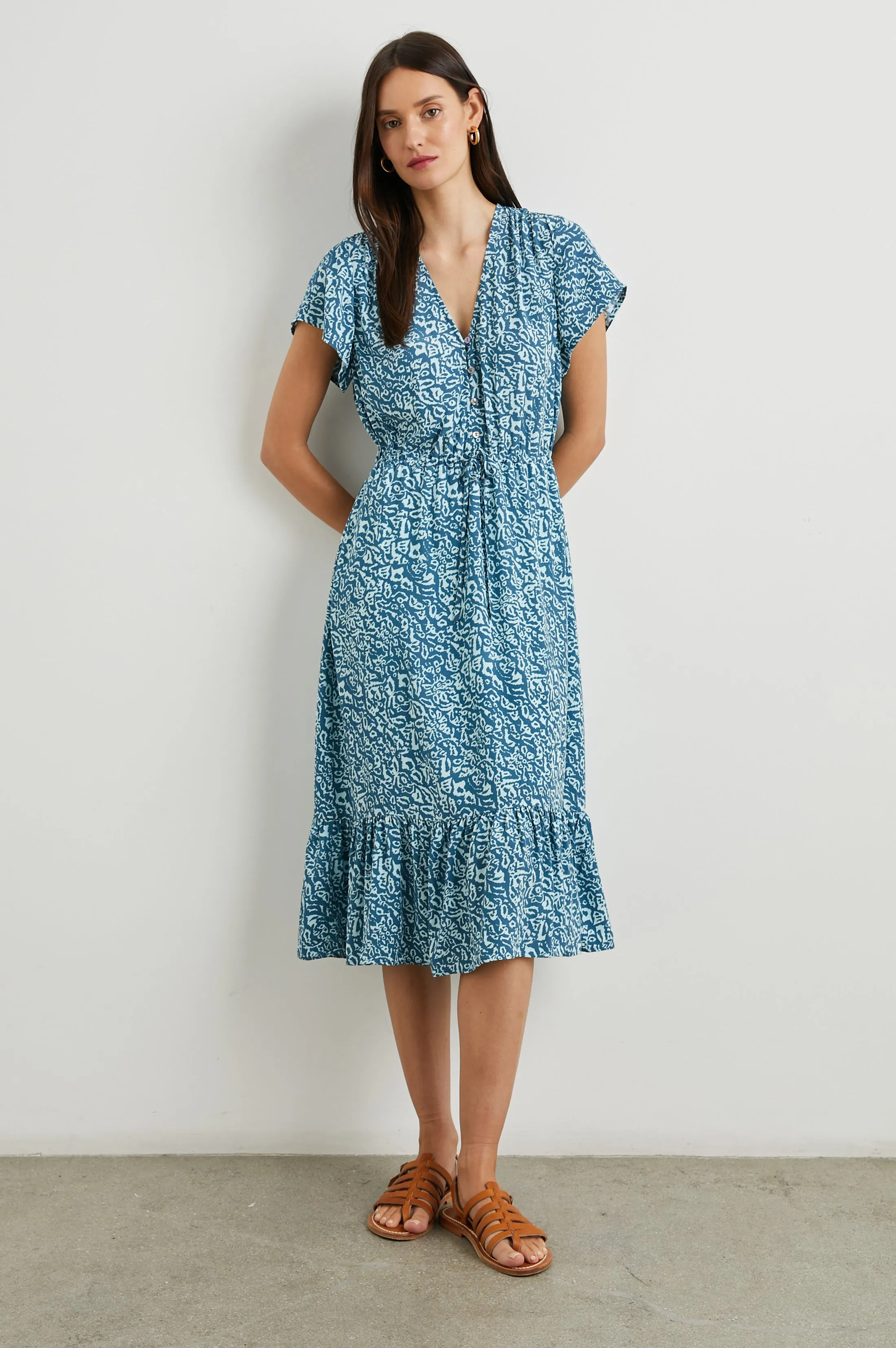 KIKI DRESS - BLUE HAVANA Rails