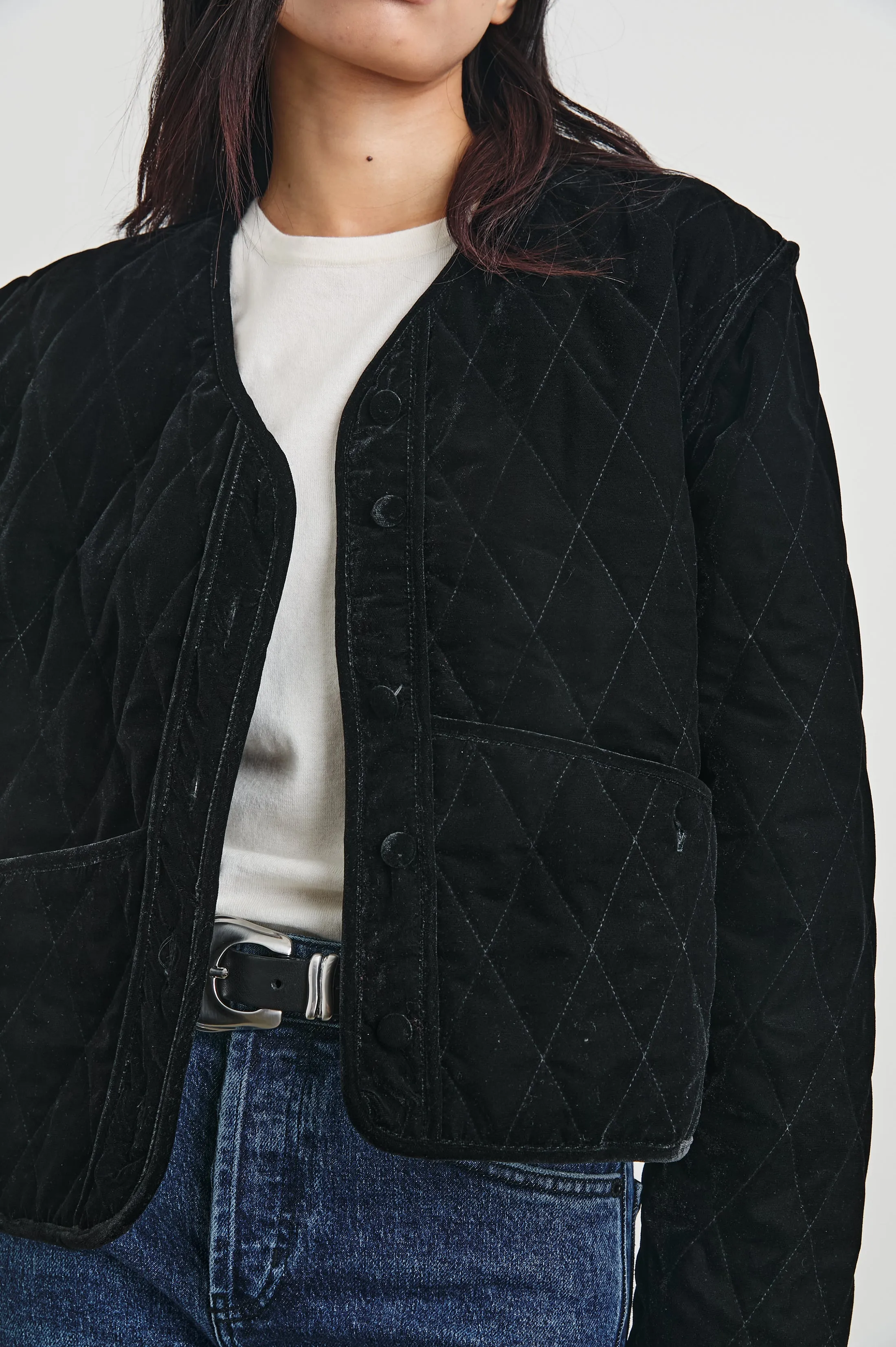 KIKO JACKET - BLACK VELVET Rails