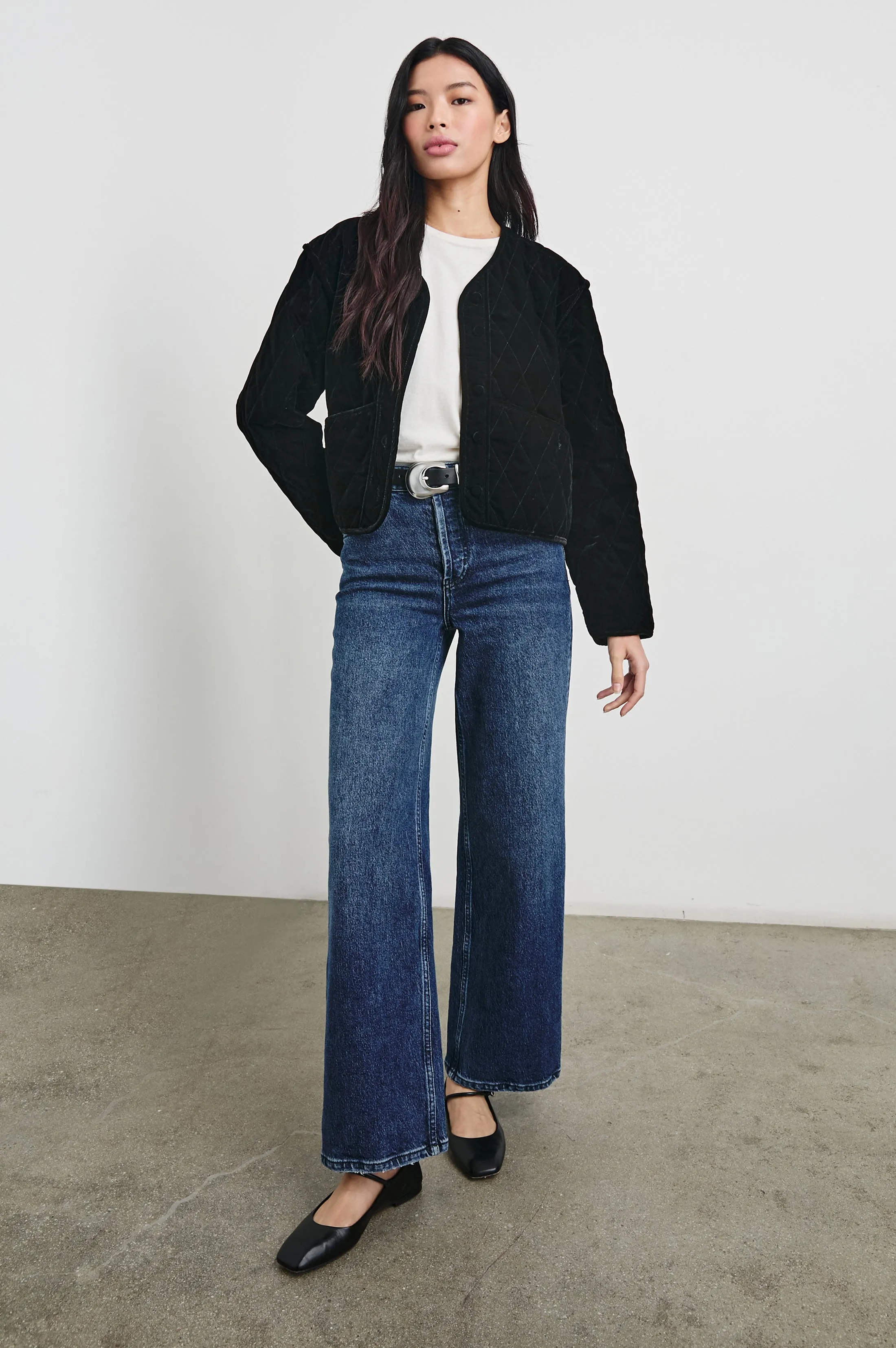 KIKO JACKET - BLACK VELVET Rails