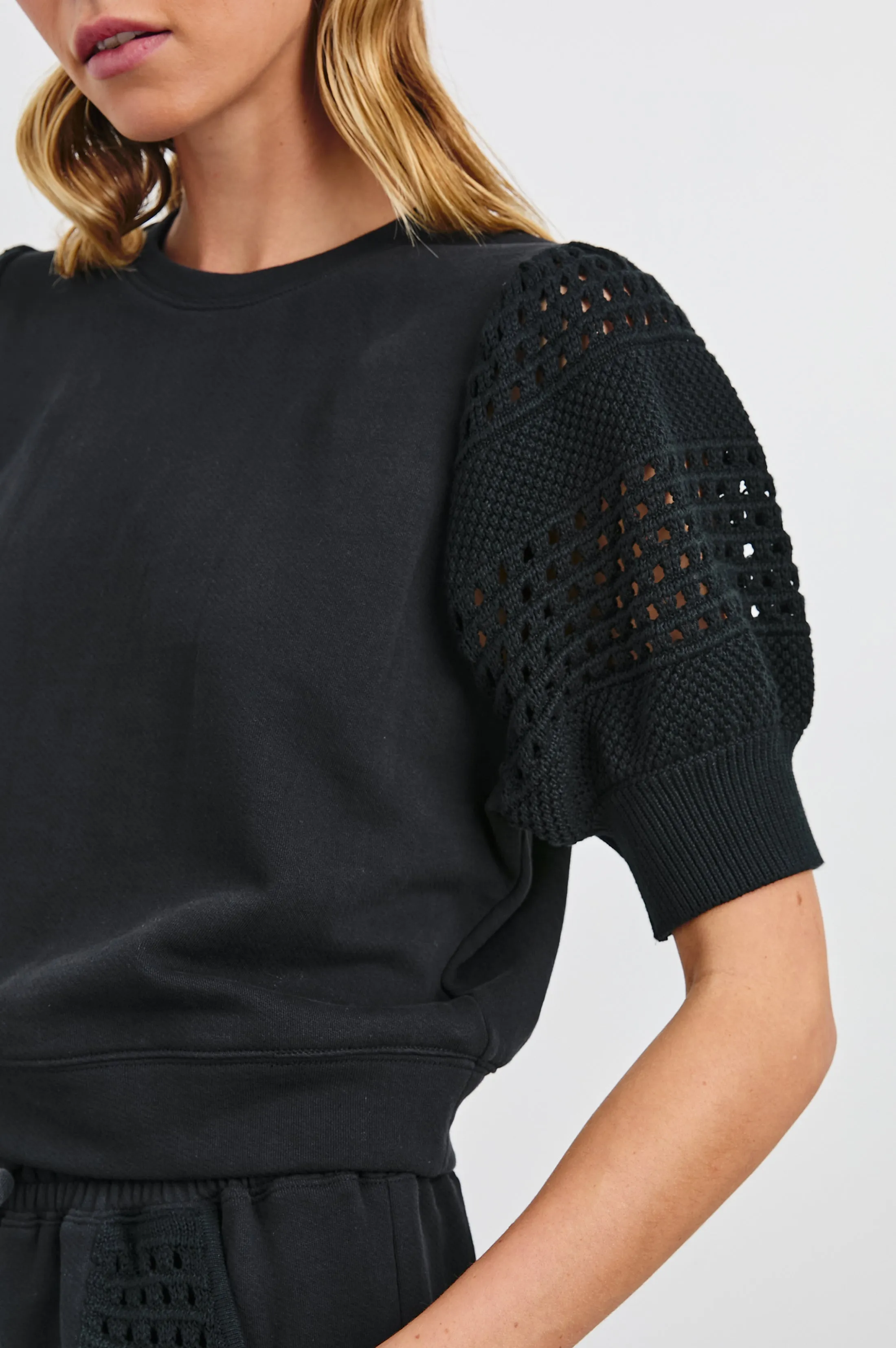 KIMBERLY SWEATSHIRT - BLACK Rails