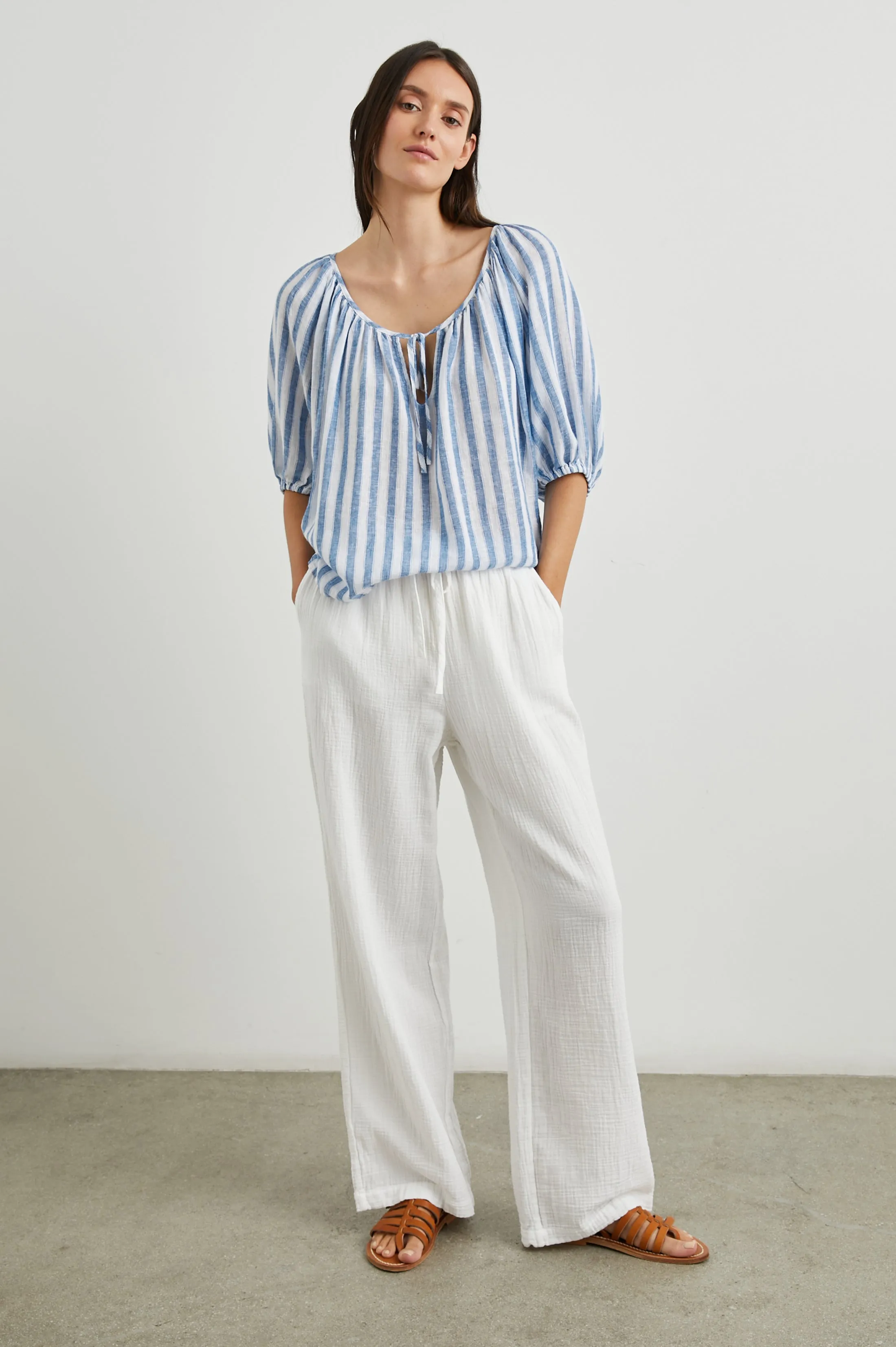 KIRSTIE TOP - CASABLANCA STRIPE Rails