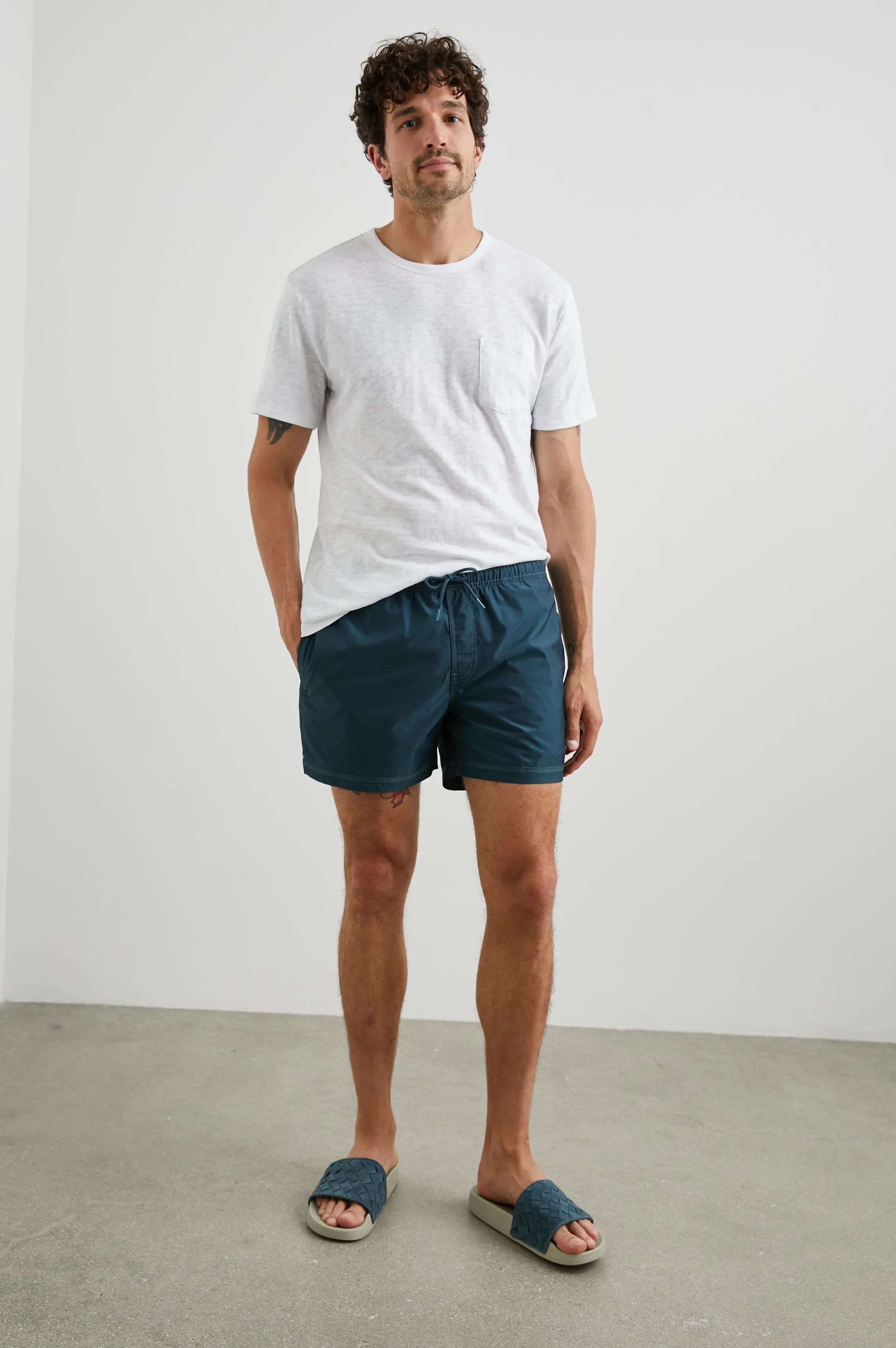 LA BREA SWIM SHORT - DARK AEGEAN Rails