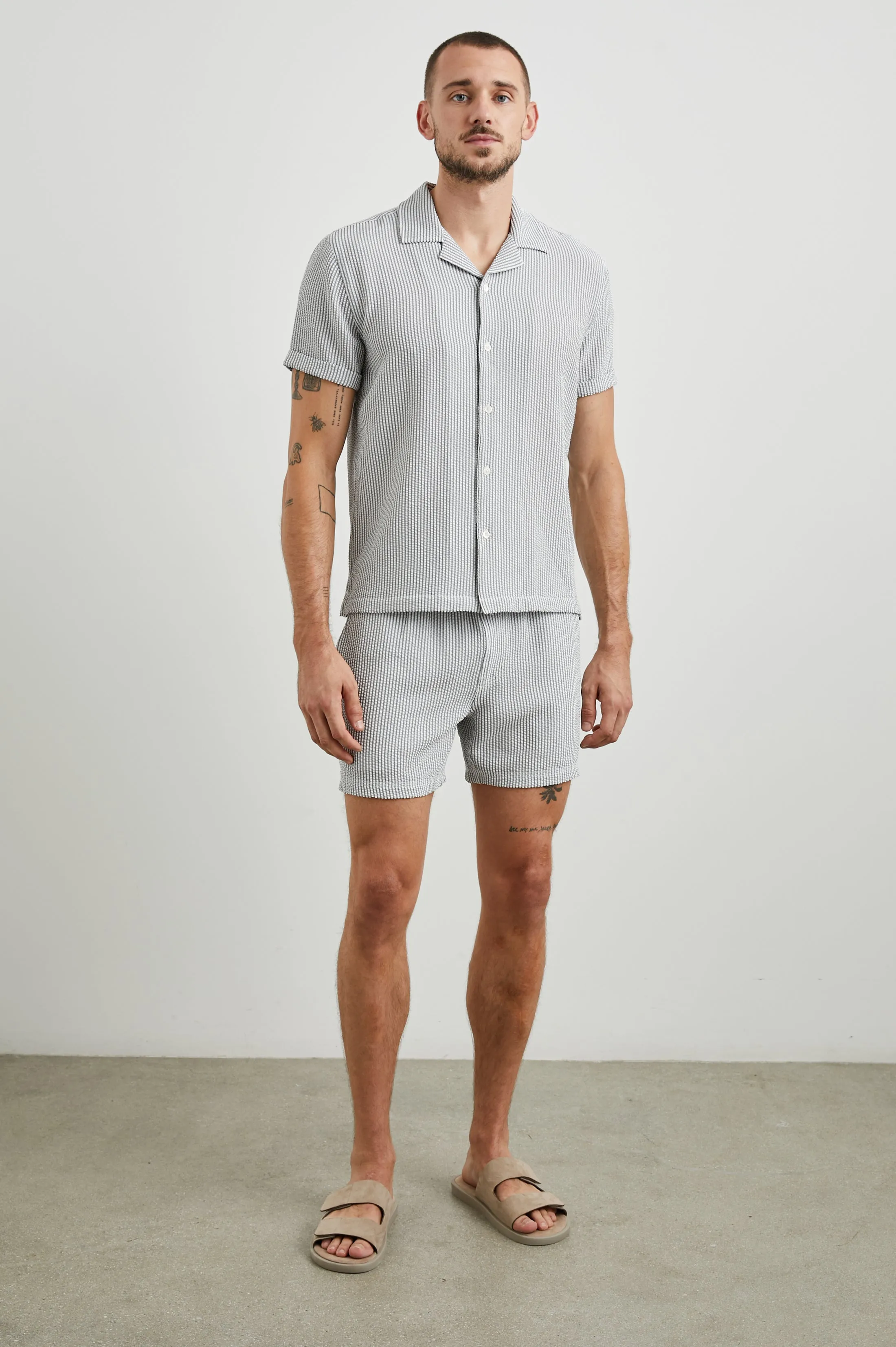 LA BREA SWIM SHORT - FADED SEERSUCKER Rails