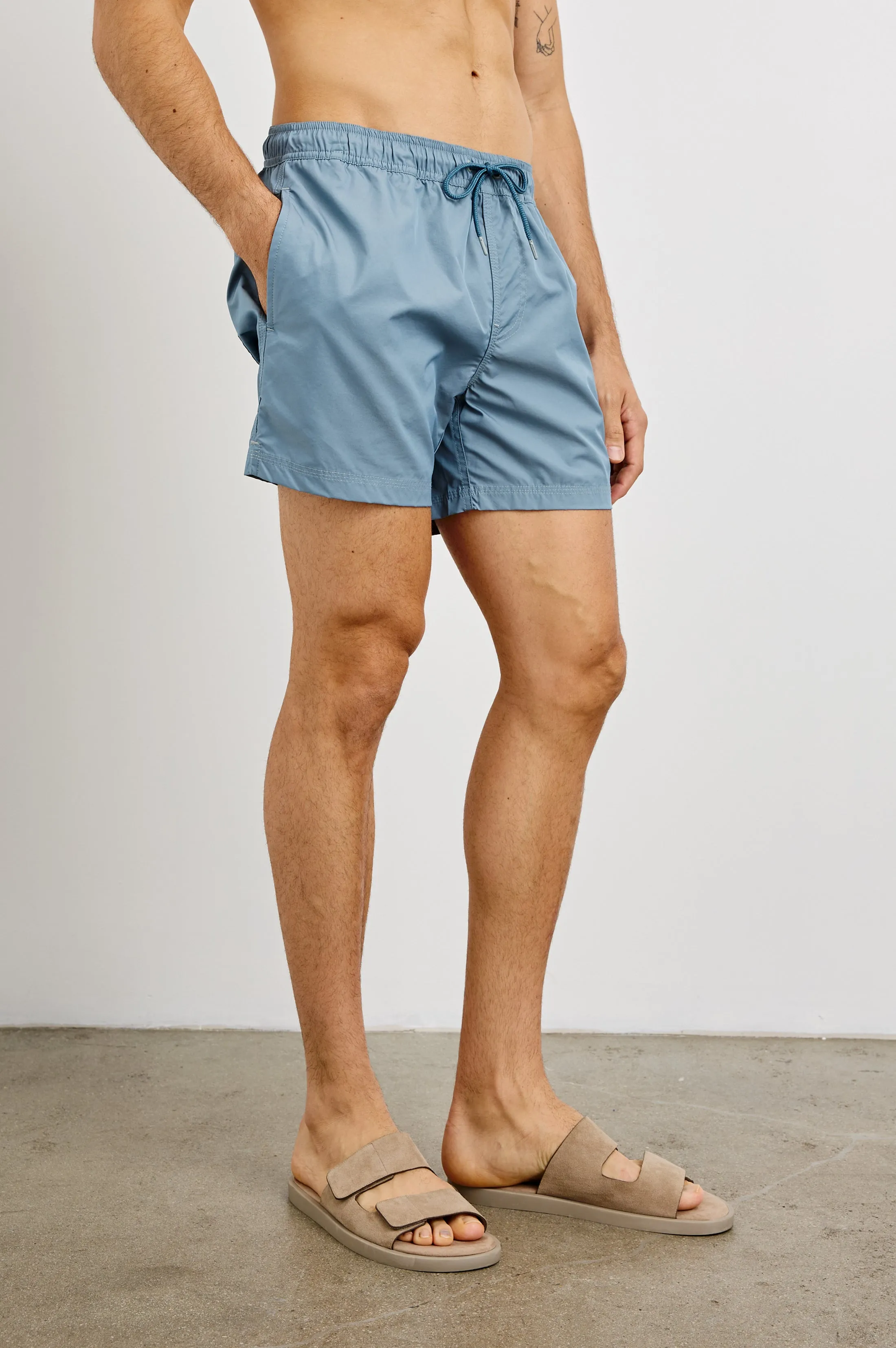 LA BREA SWIM SHORT - SLATE BLUE Rails