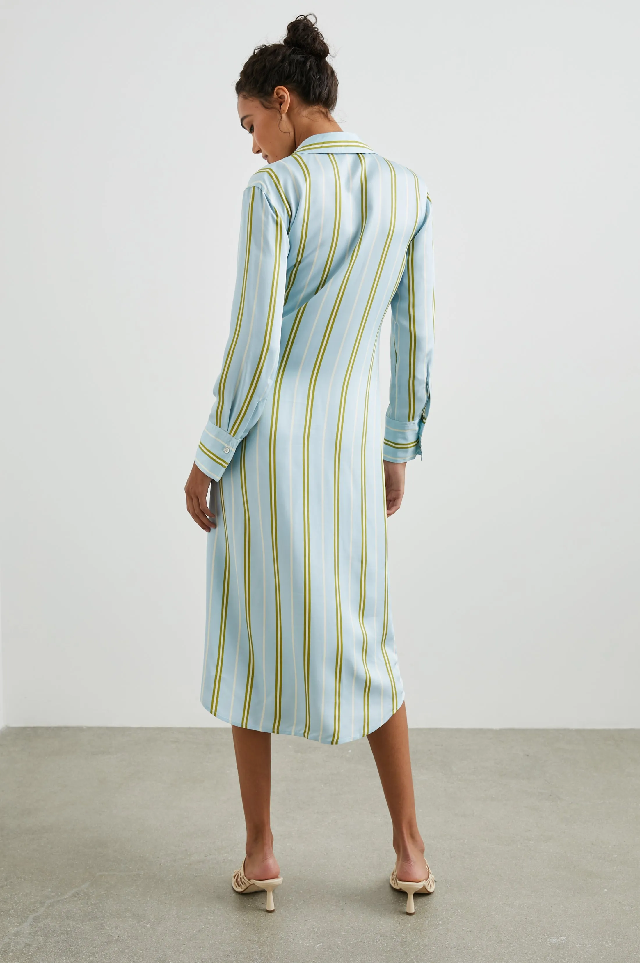 LACEY DRESS - HONEYDEW STRIPE Rails