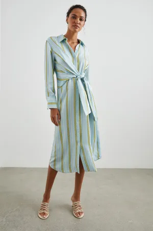 LACEY DRESS - HONEYDEW STRIPE Rails