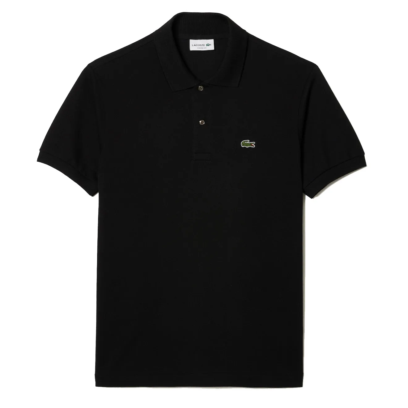 Lacoste Original S/S L.12.12 Petit Piqu√© Cotton Polo Shirt Black