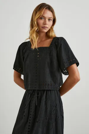 LAINE TOP - BLACK Rails