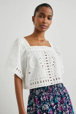 LAINE TOP - WHITE Rails