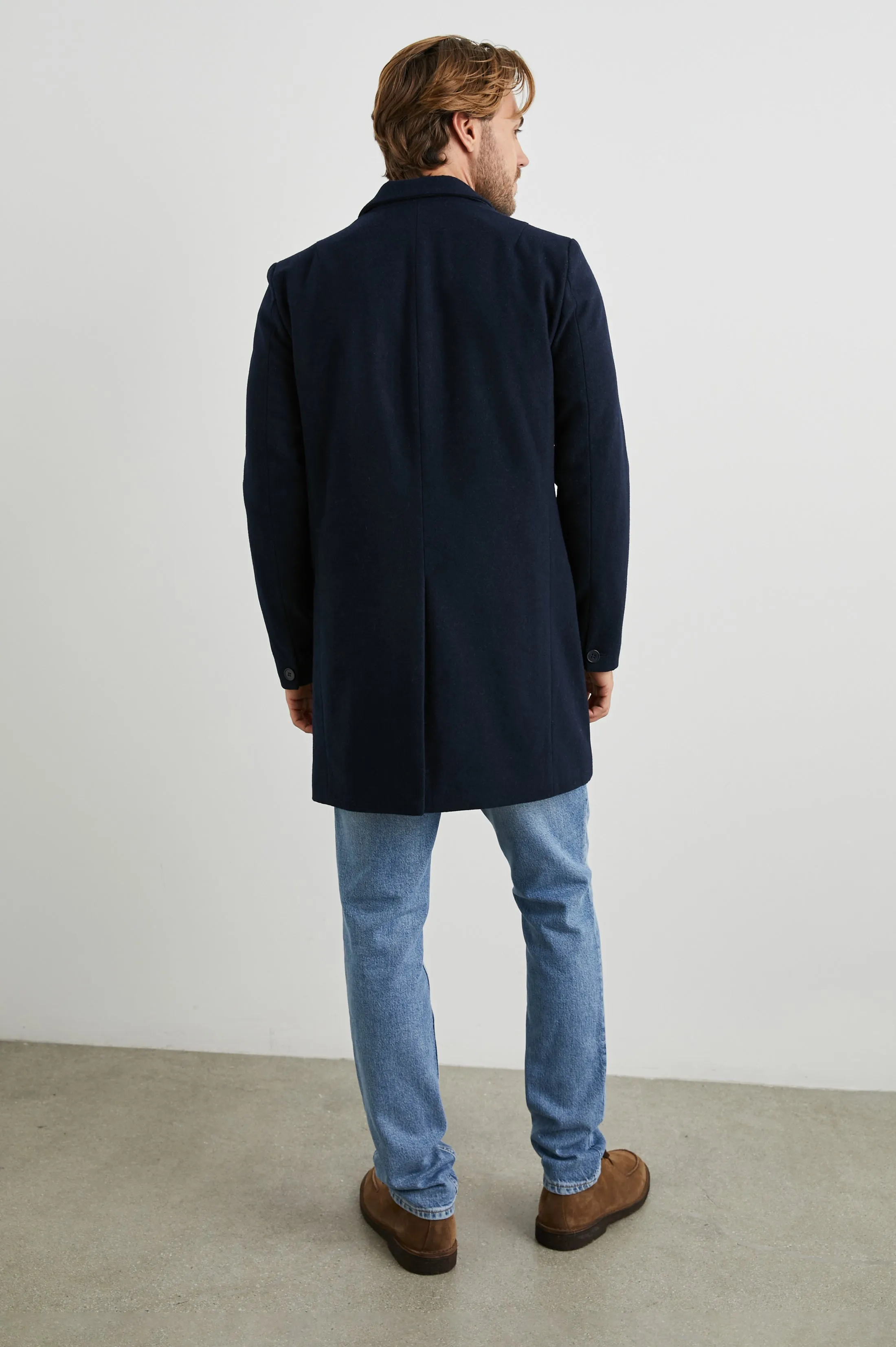 LARK COAT - NAVY Rails