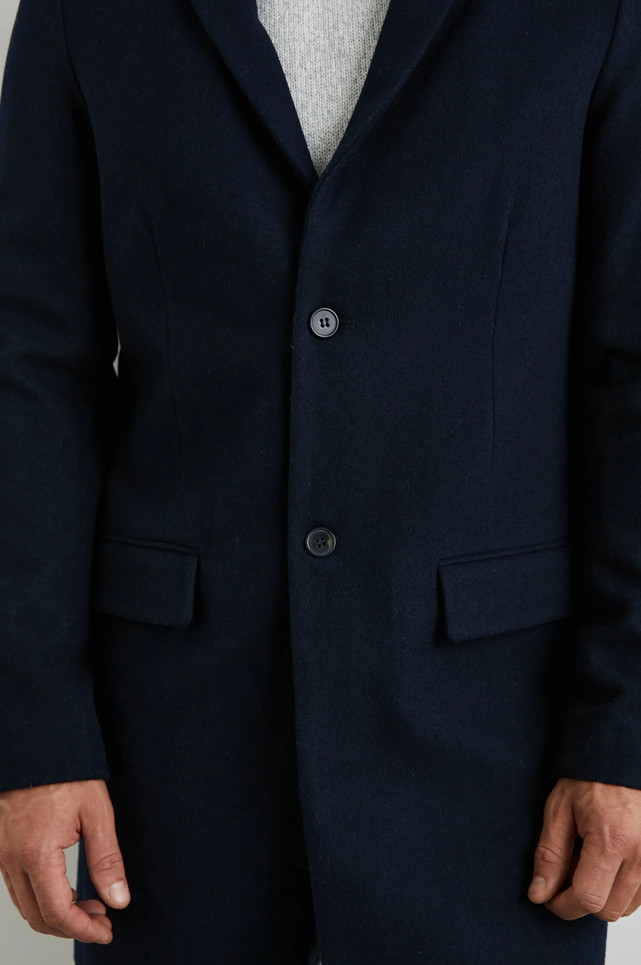 LARK COAT - NAVY Rails