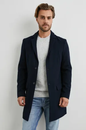 LARK COAT - NAVY Rails
