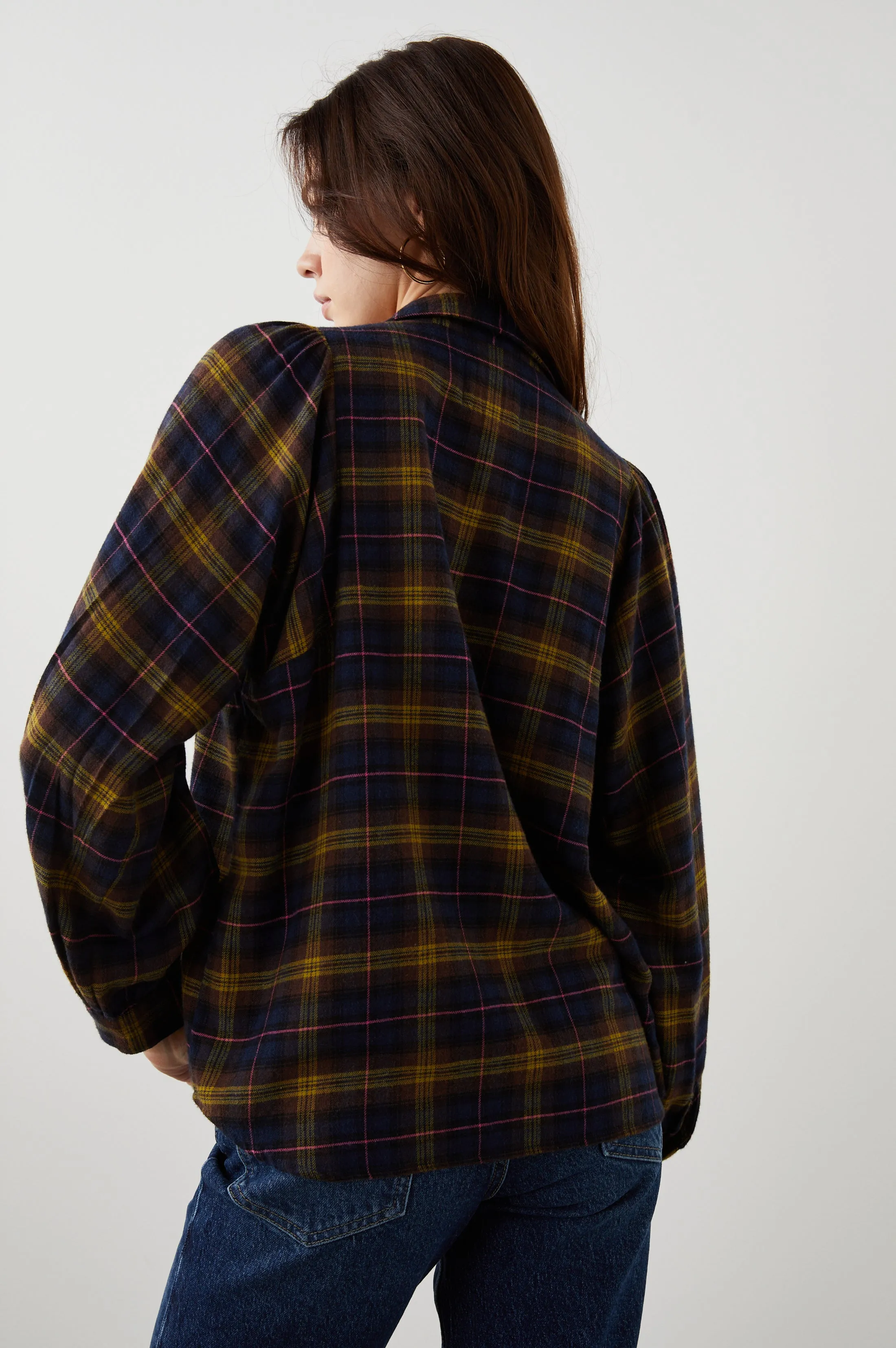 LAUREN SHIRT - NAVY HAZELNUT PINK Rails
