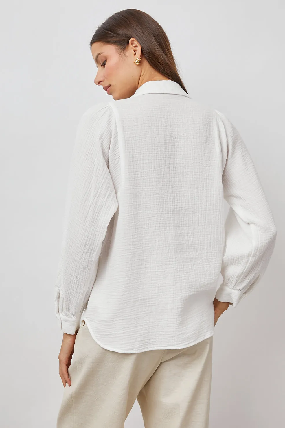 LAUREN SHIRT - WHITE Rails