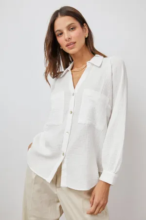 LAUREN SHIRT - WHITE Rails