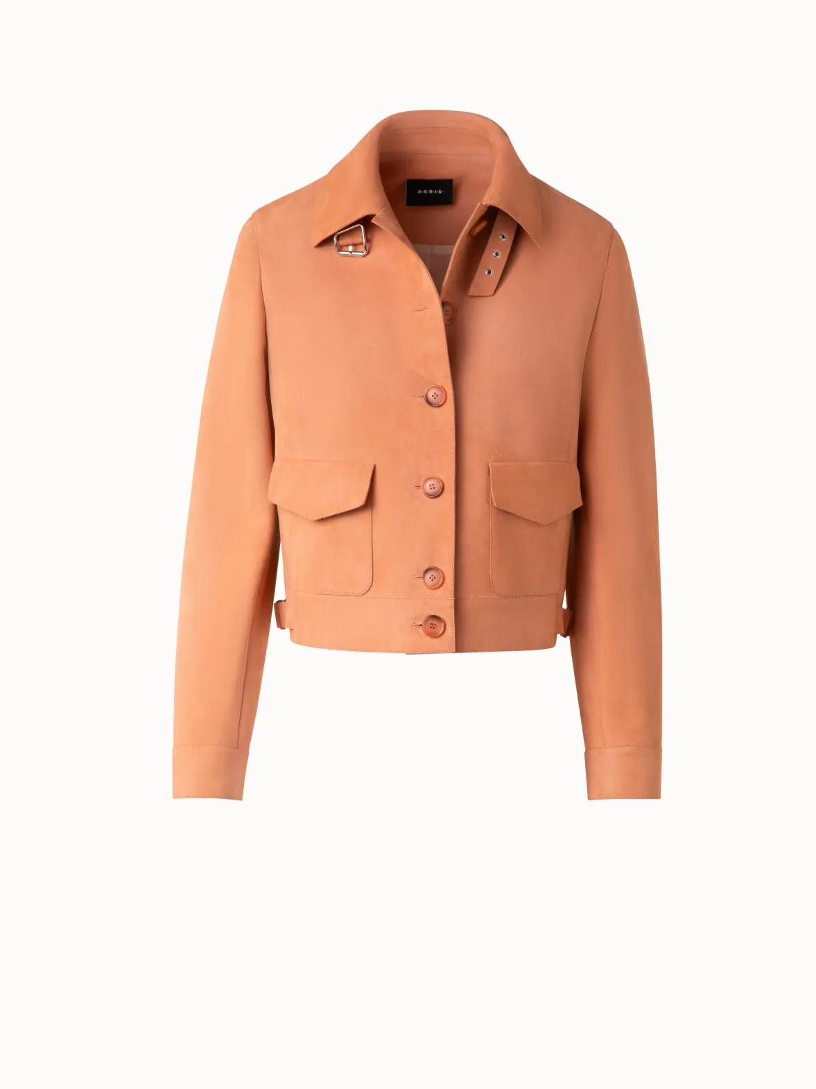 Leather Bomber Jacket Akris