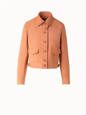 Leather Bomber Jacket Akris