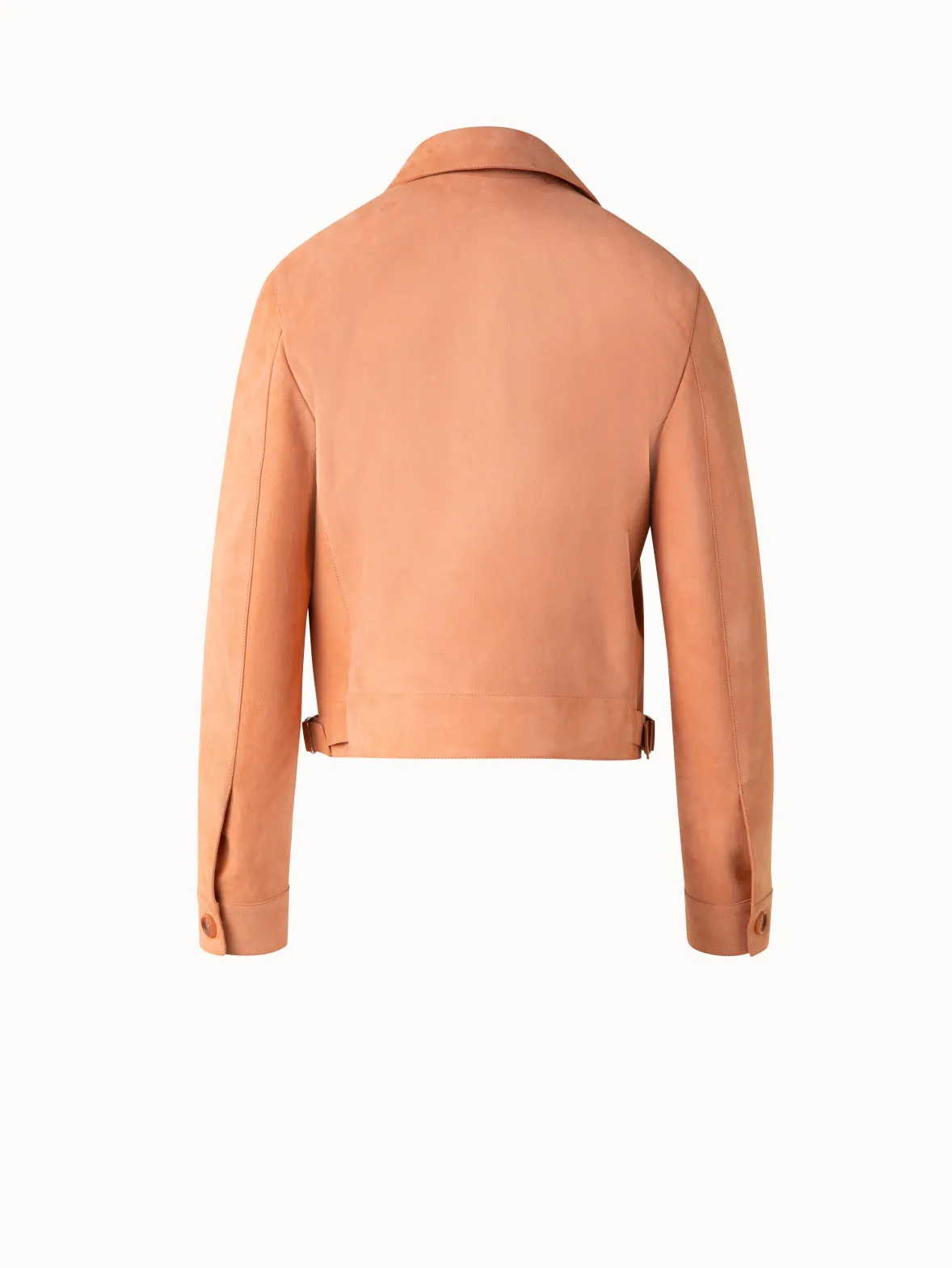 Leather Bomber Jacket Akris