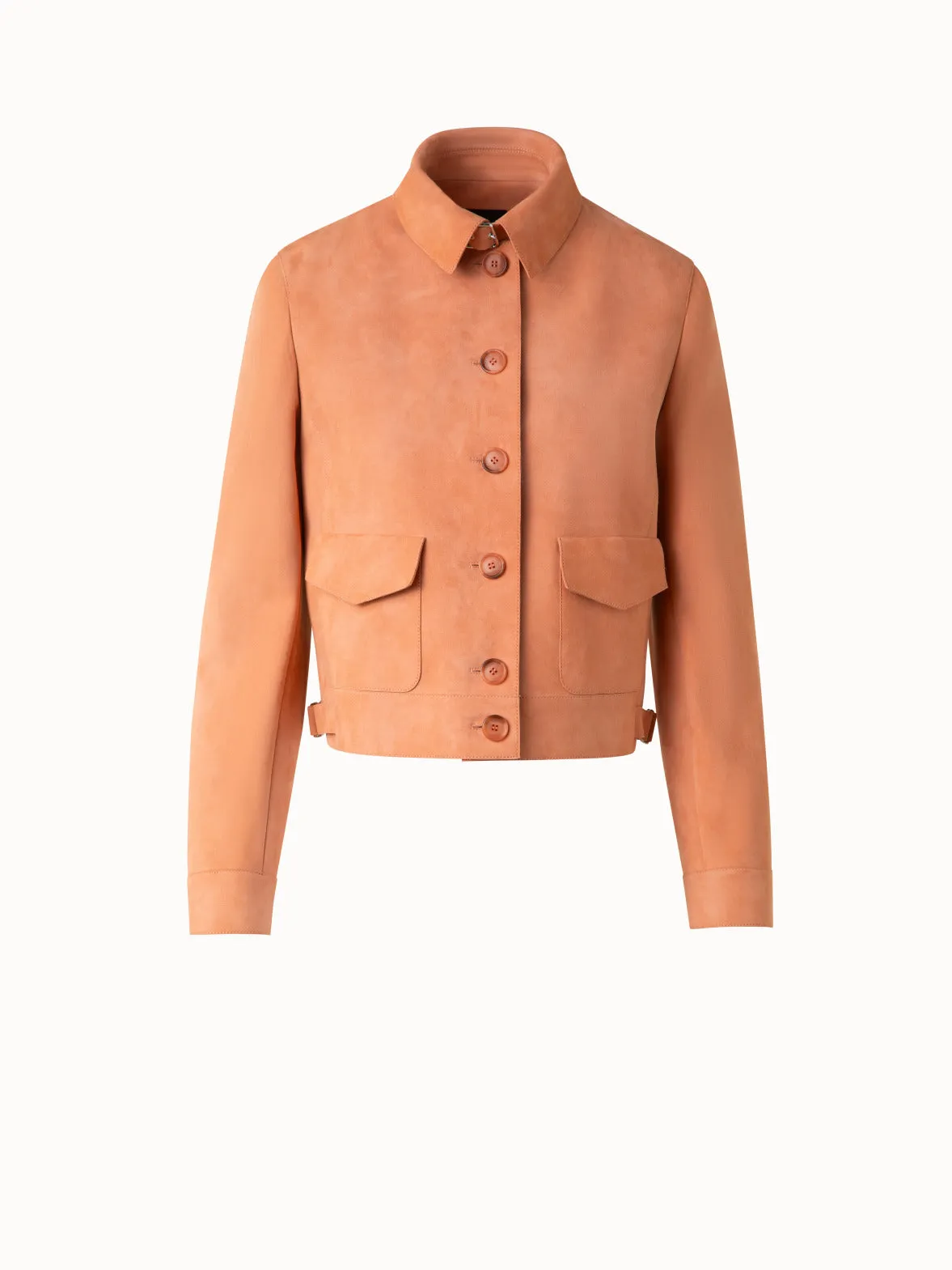 Leather Bomber Jacket Akris