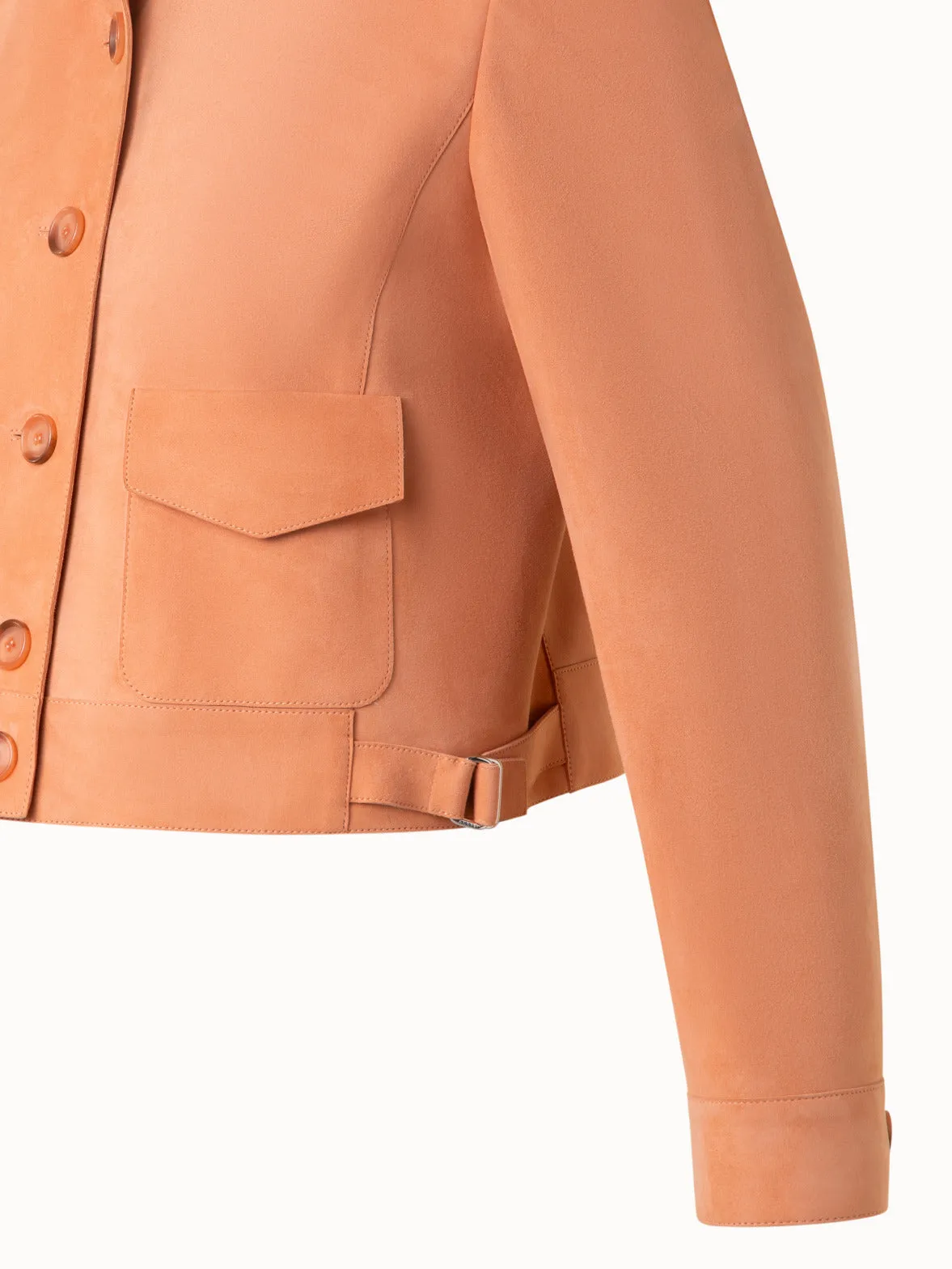 Leather Bomber Jacket Akris