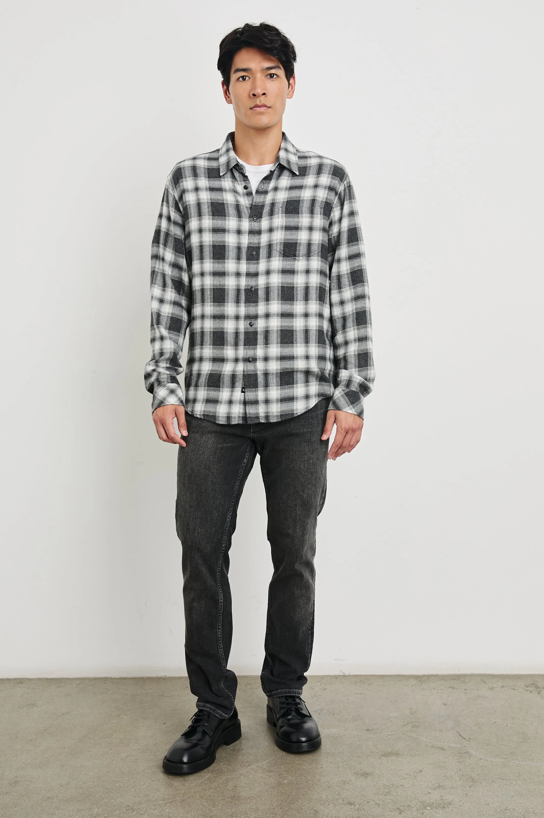 LENNOX SHIRT - BLACK OAK HAZE Rails