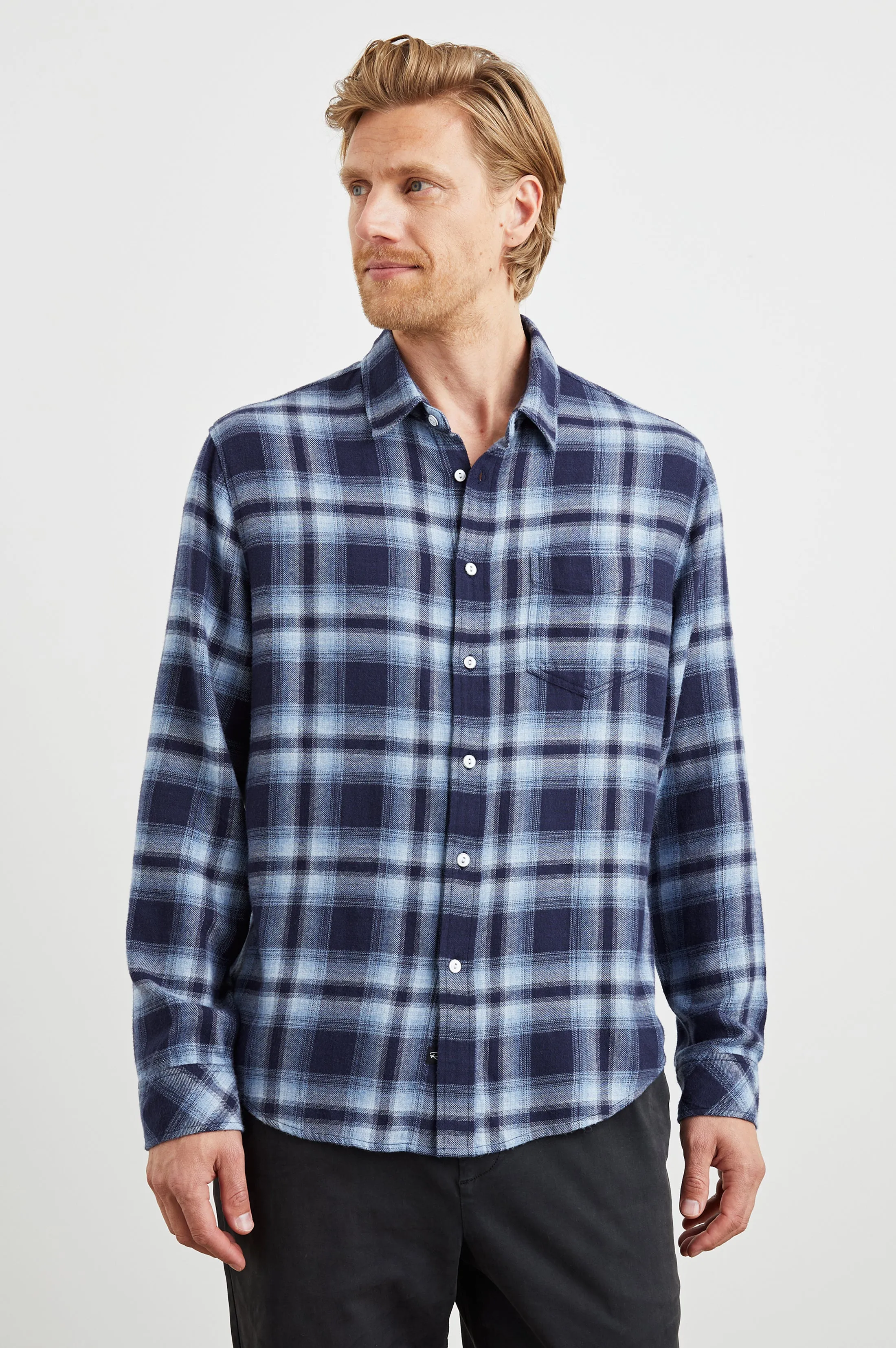 LENNOX SHIRT - BLUE OPAL Rails