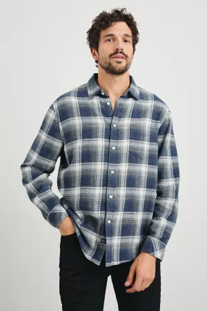 LENNOX SHIRT - CHARCOAL LAPIS Rails