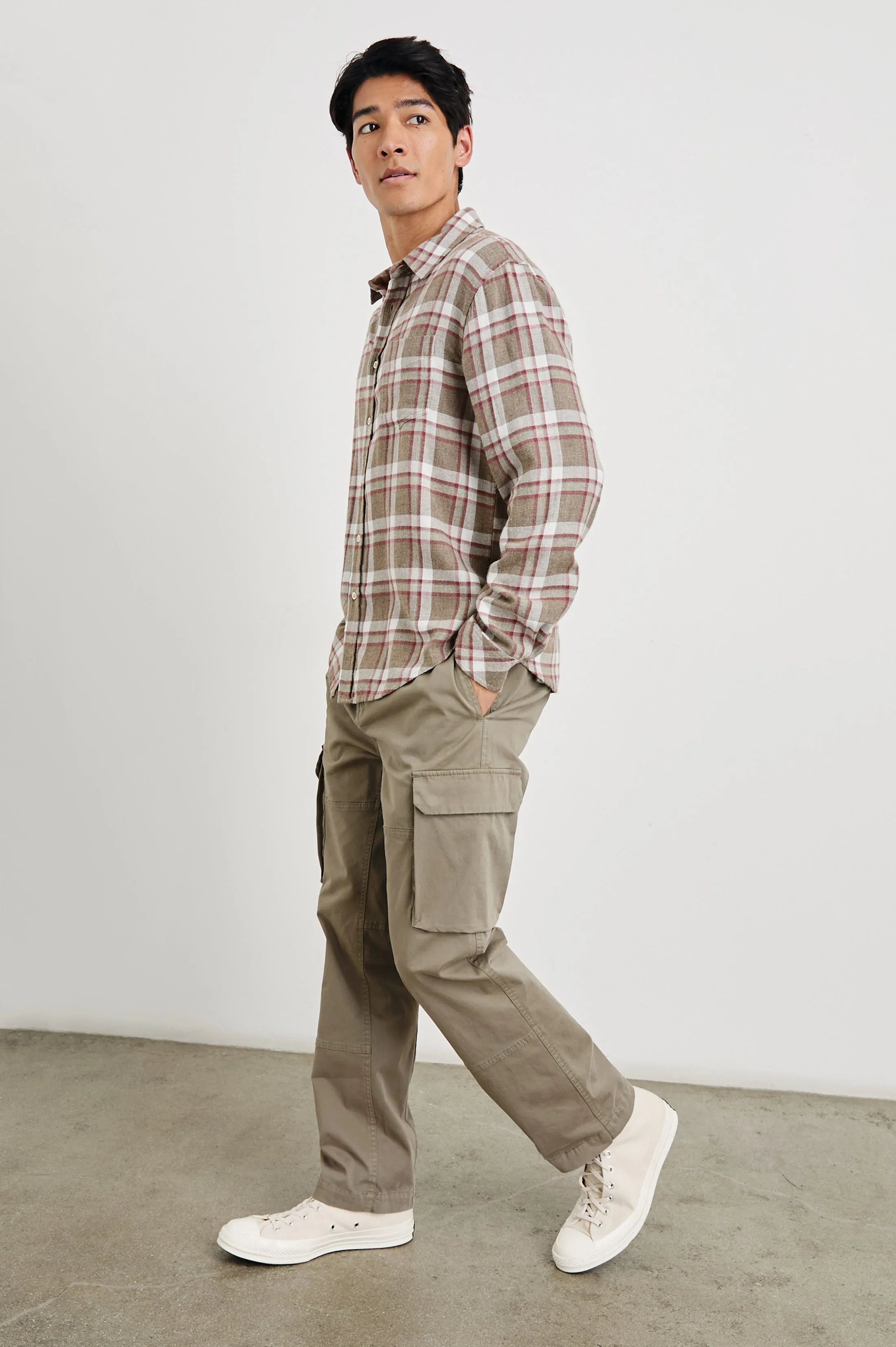 LENNOX SHIRT - CHINCHILLA CURRANT Rails