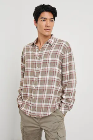LENNOX SHIRT - CHINCHILLA CURRANT Rails
