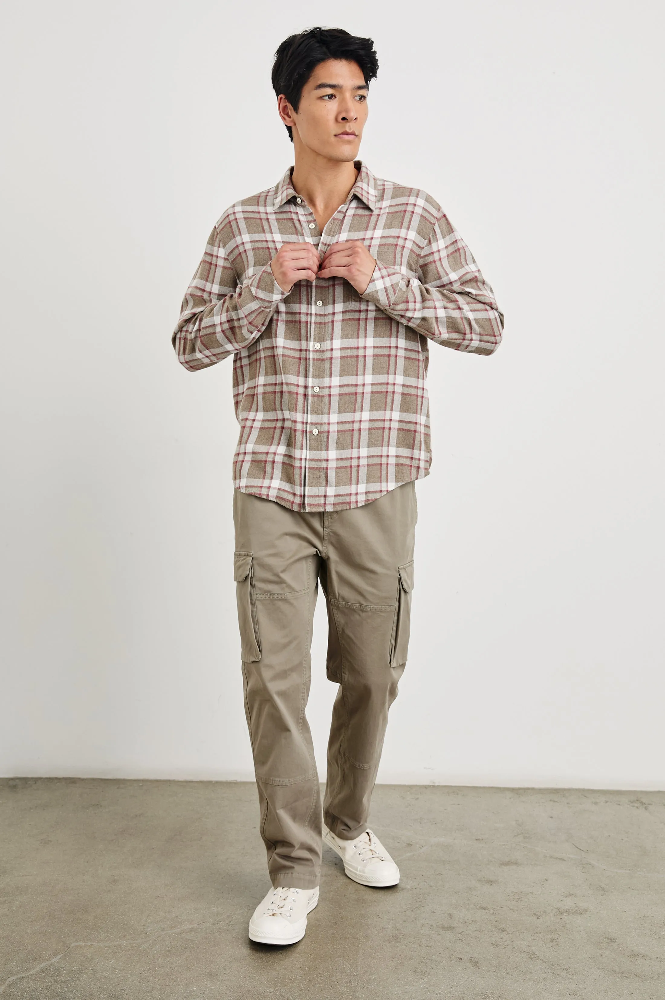 LENNOX SHIRT - CHINCHILLA CURRANT Rails