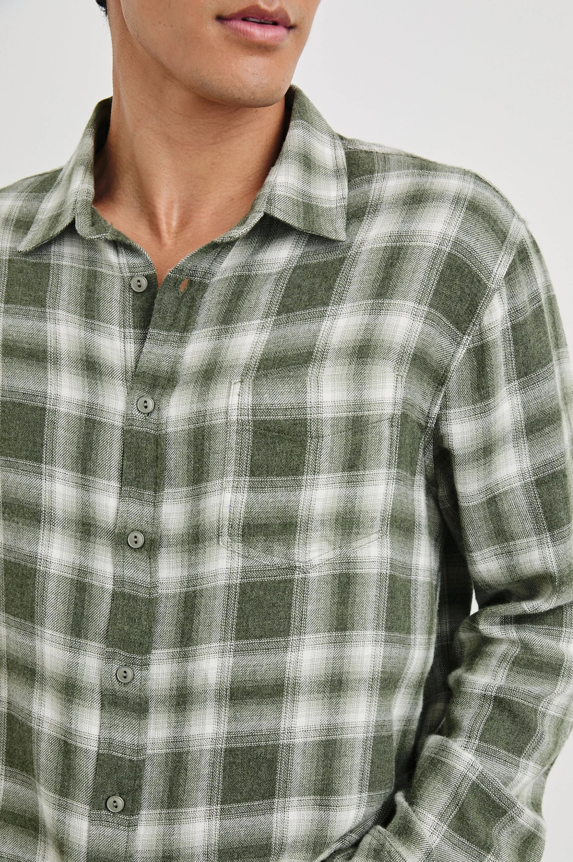 LENNOX SHIRT - DEEP MEADOW WHITE Rails