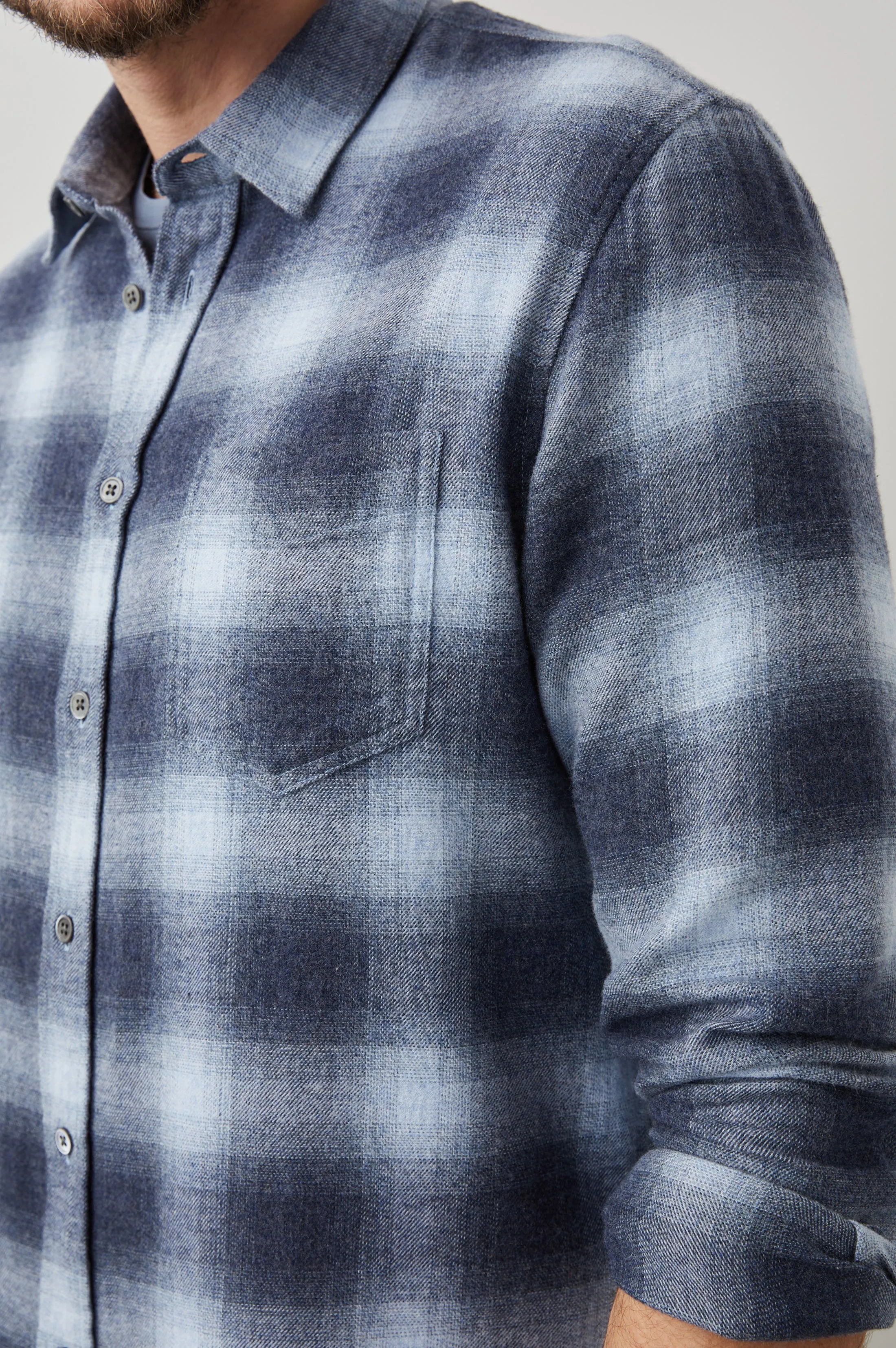 LENNOX SHIRT - DENIM SHADOW Rails