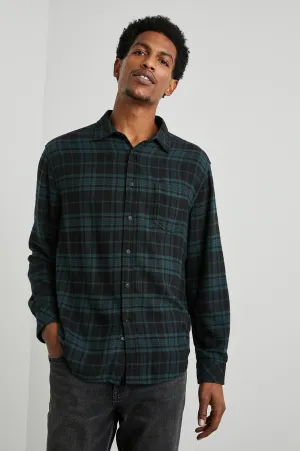 LENNOX SHIRT - EMERALD SHADOW Rails