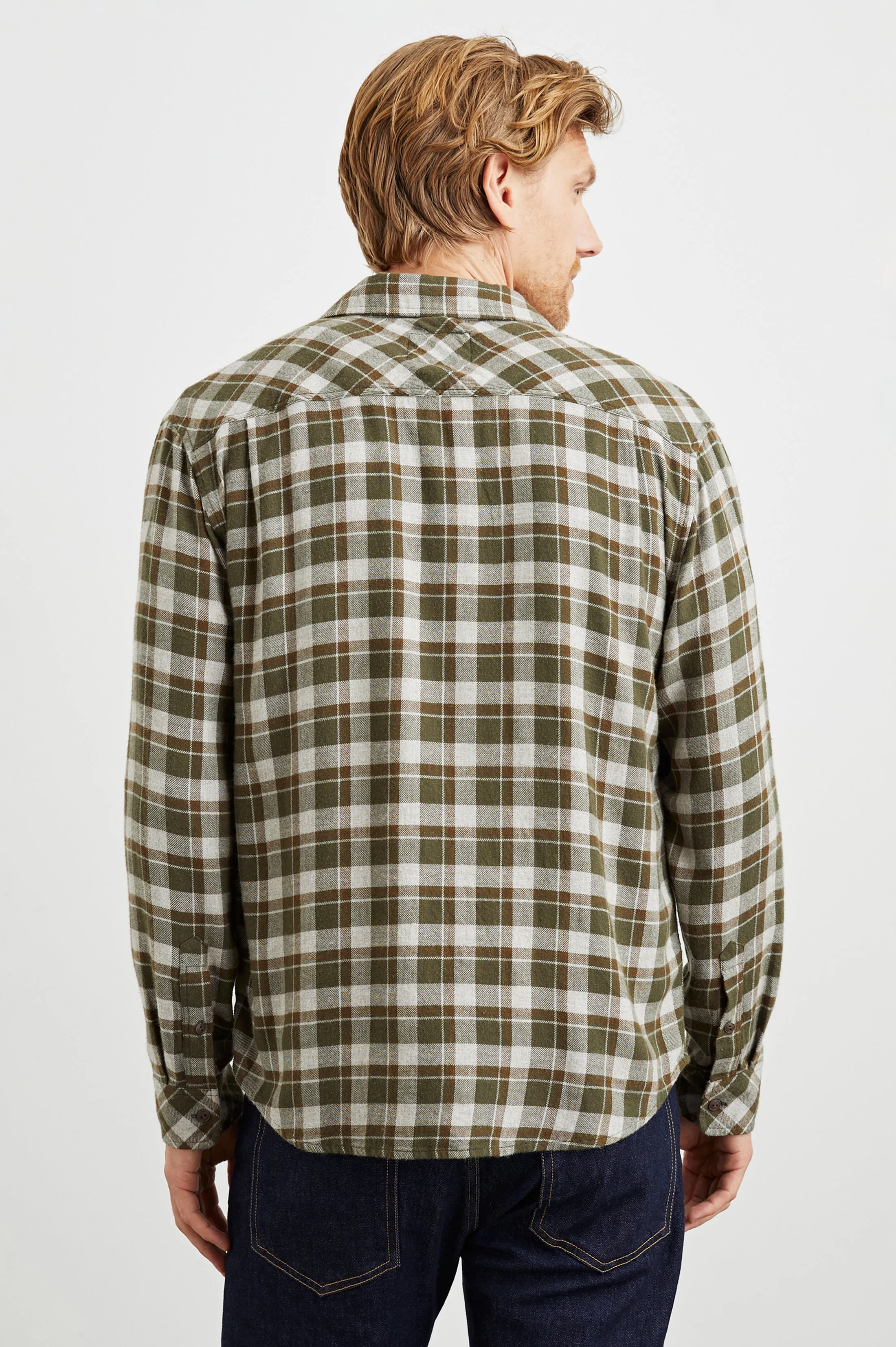 LENNOX SHIRT - IGUANA GREY Rails