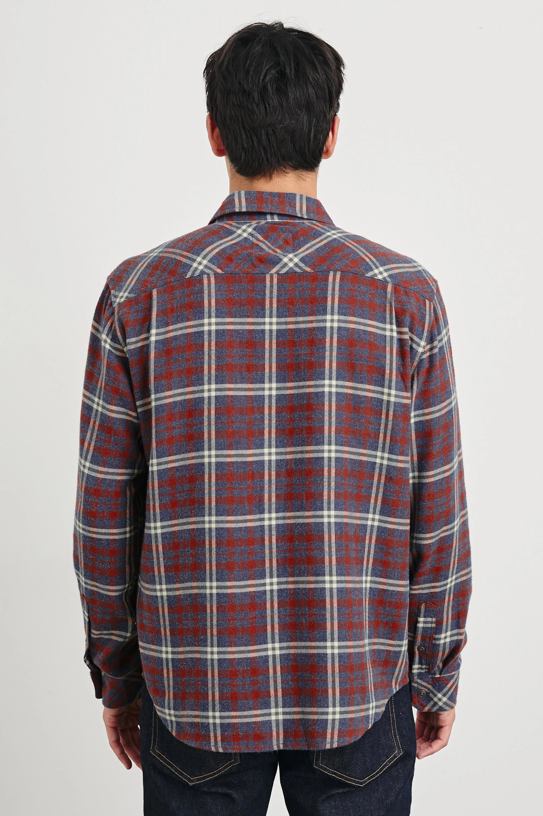 LENNOX SHIRT - NAVY RED CREAM Rails