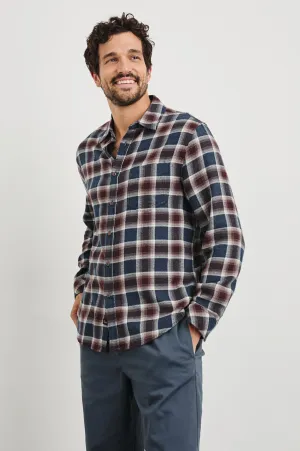 LENNOX SHIRT - ROYAL BORDEAUX Rails