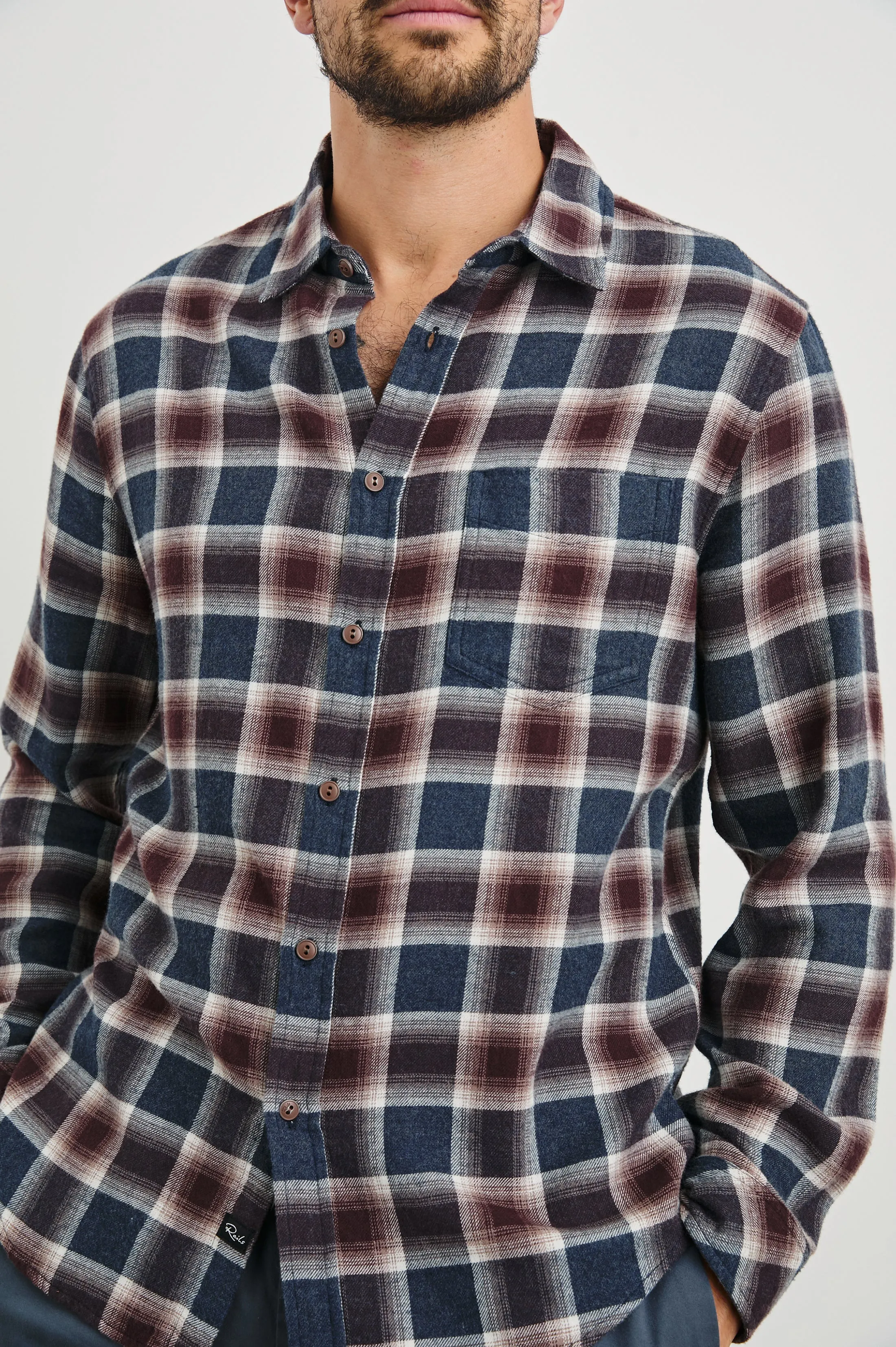 LENNOX SHIRT - ROYAL BORDEAUX Rails